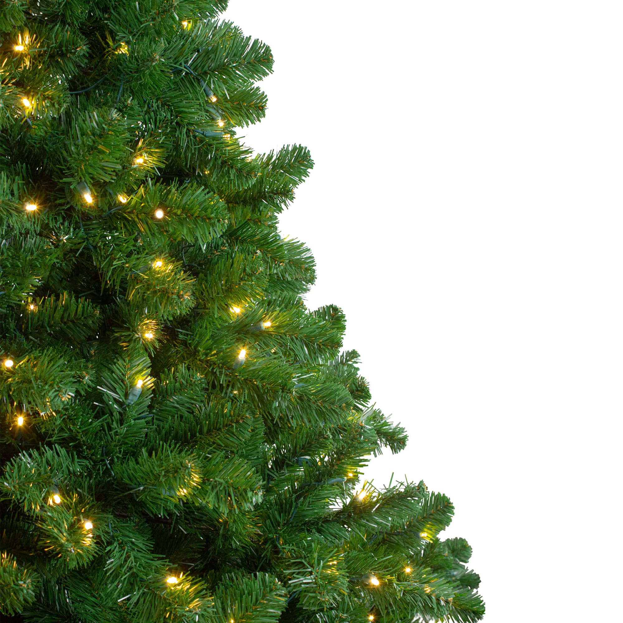 14ft. Pre-Lit Full Olympia Pine Artificial Christmas Tree with Wheels &#x26; Warm Clear LED Lights