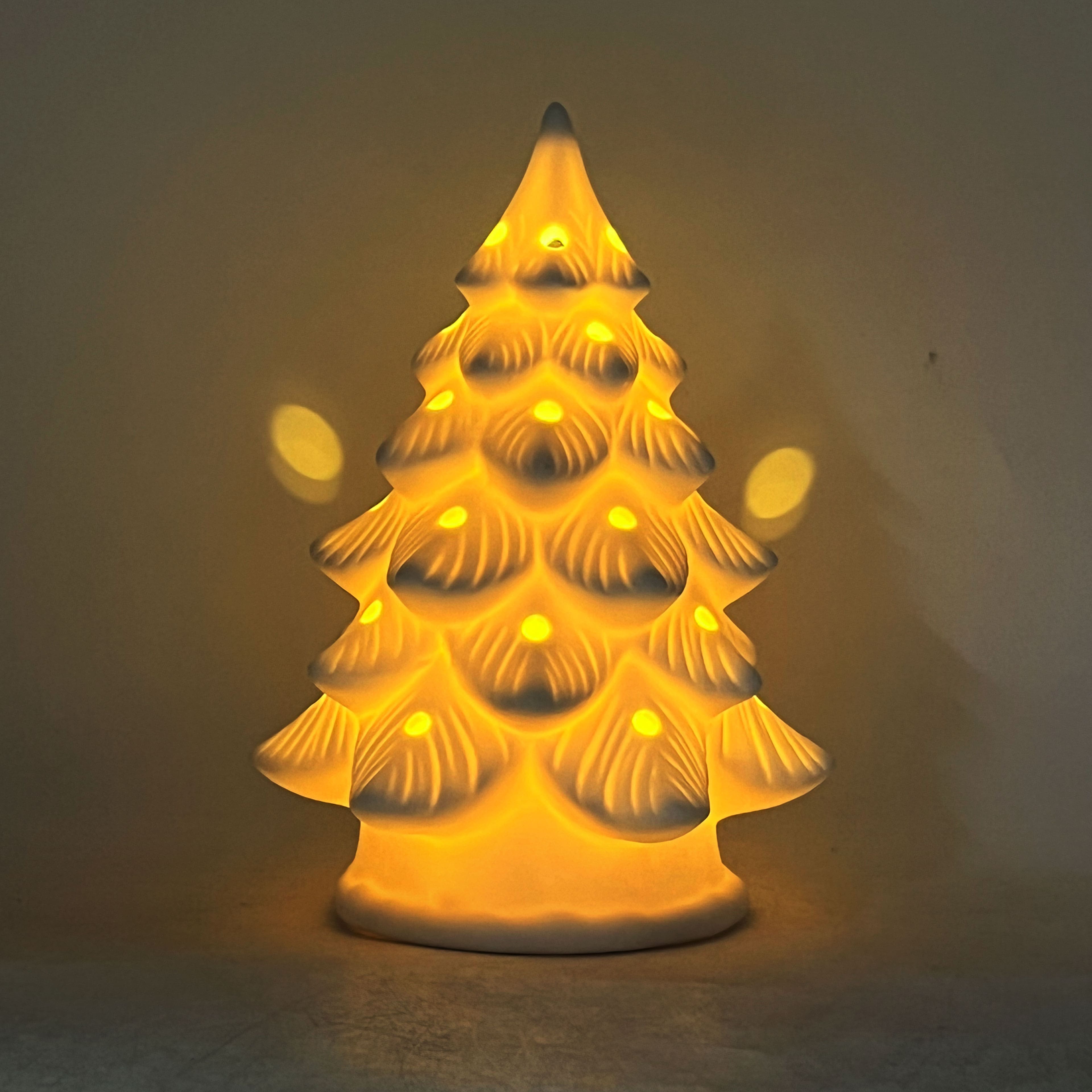8&#x22; LED DIY Ceramic Christmas Tree D&#xE9;cor by Make Market&#xAE;