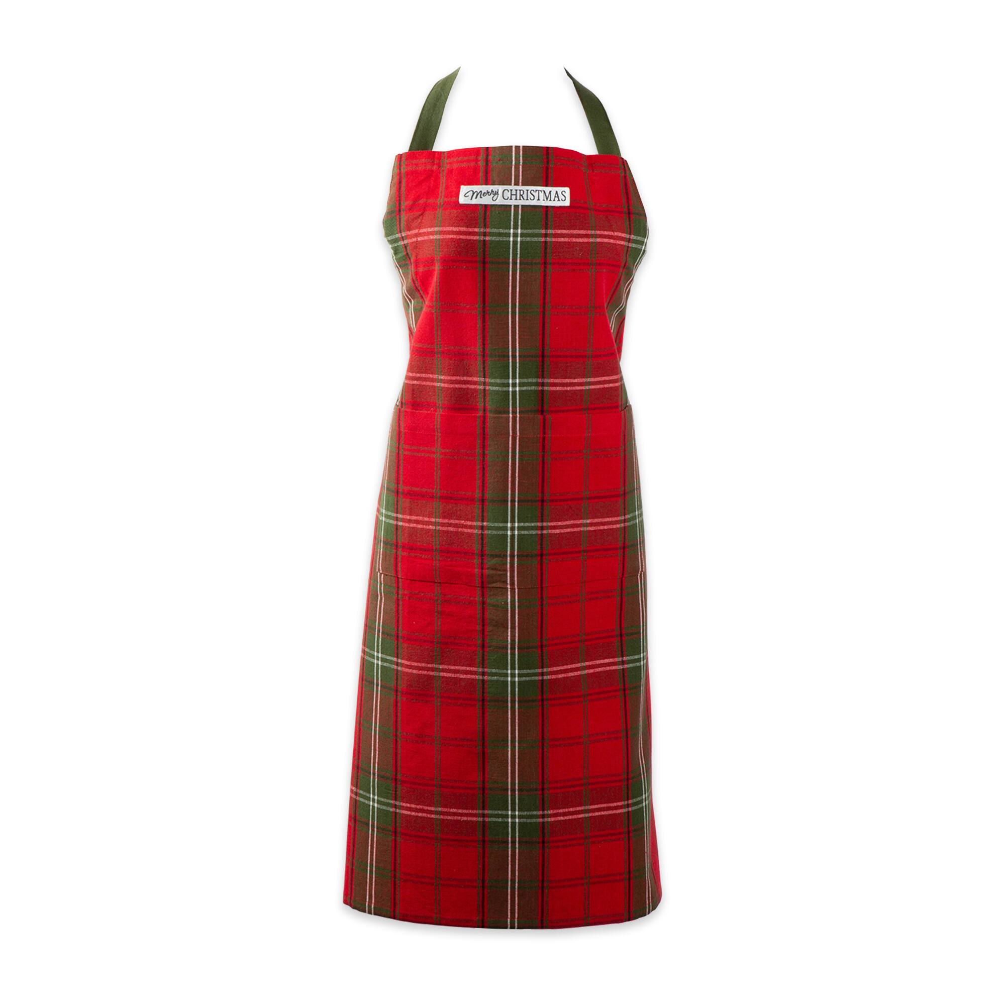 DII&#xAE; Vintage Holiday Tartan Chef Apron