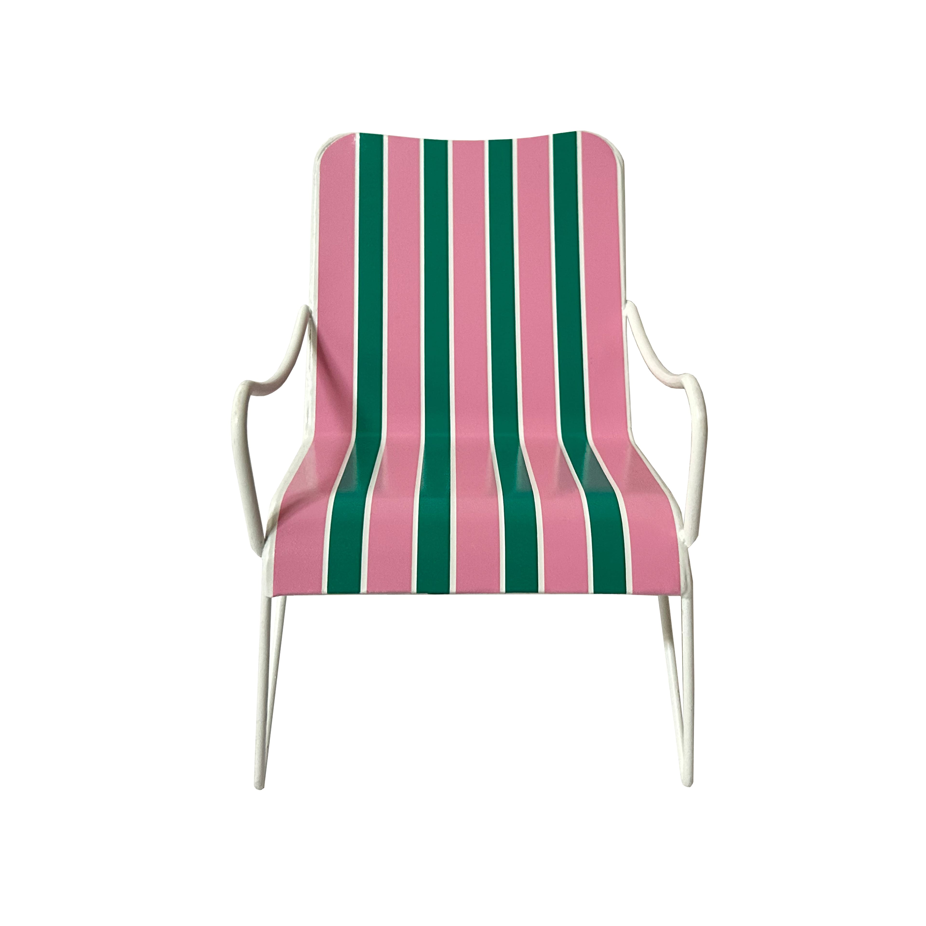 Assorted 6.75&#x22; Striped Metal Beach Chair Tabletop D&#xE9;cor, 1pc. by Ashland&#xAE;
