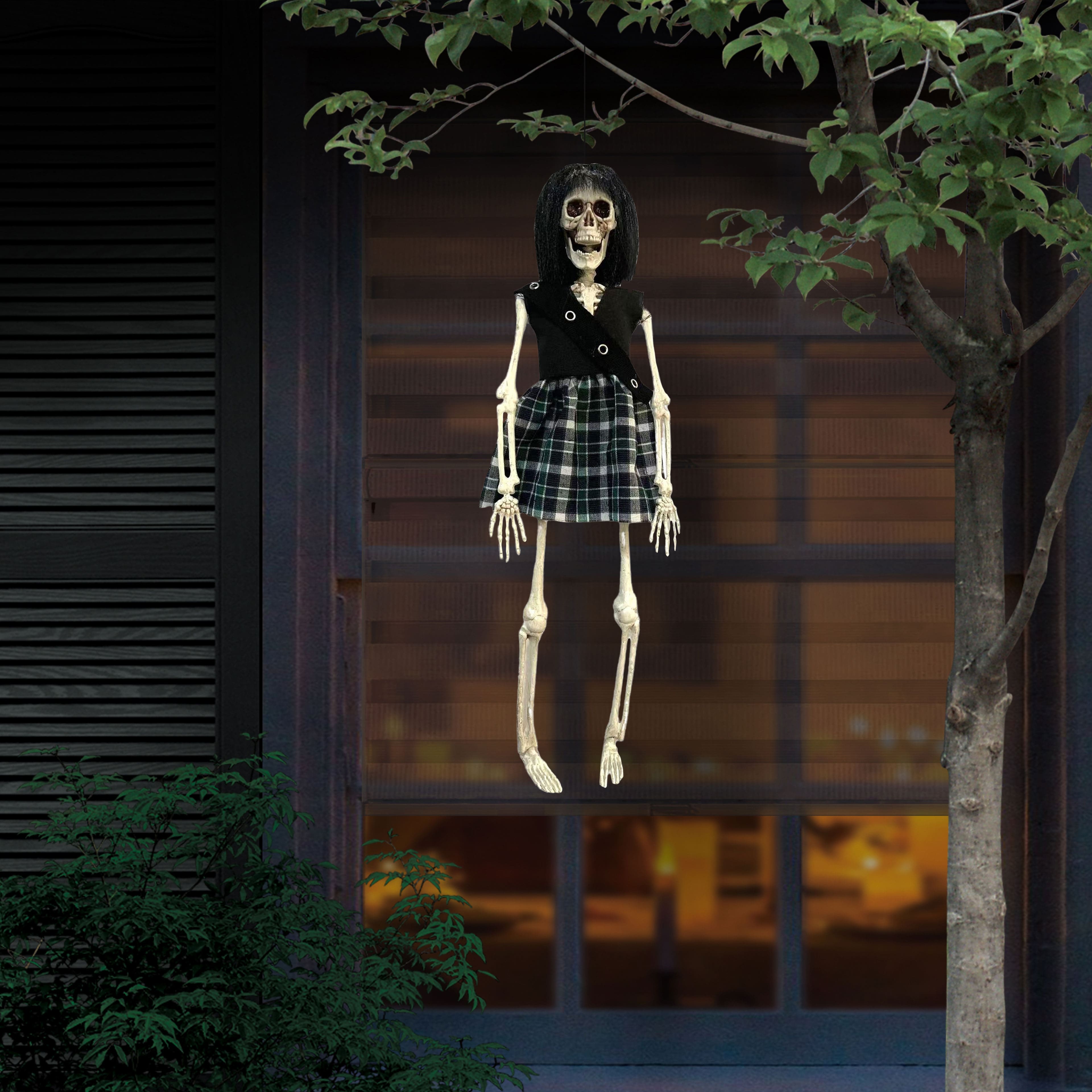 16&#x22; Goth Girl Skeleton with Black Hair by Ashland&#xAE;