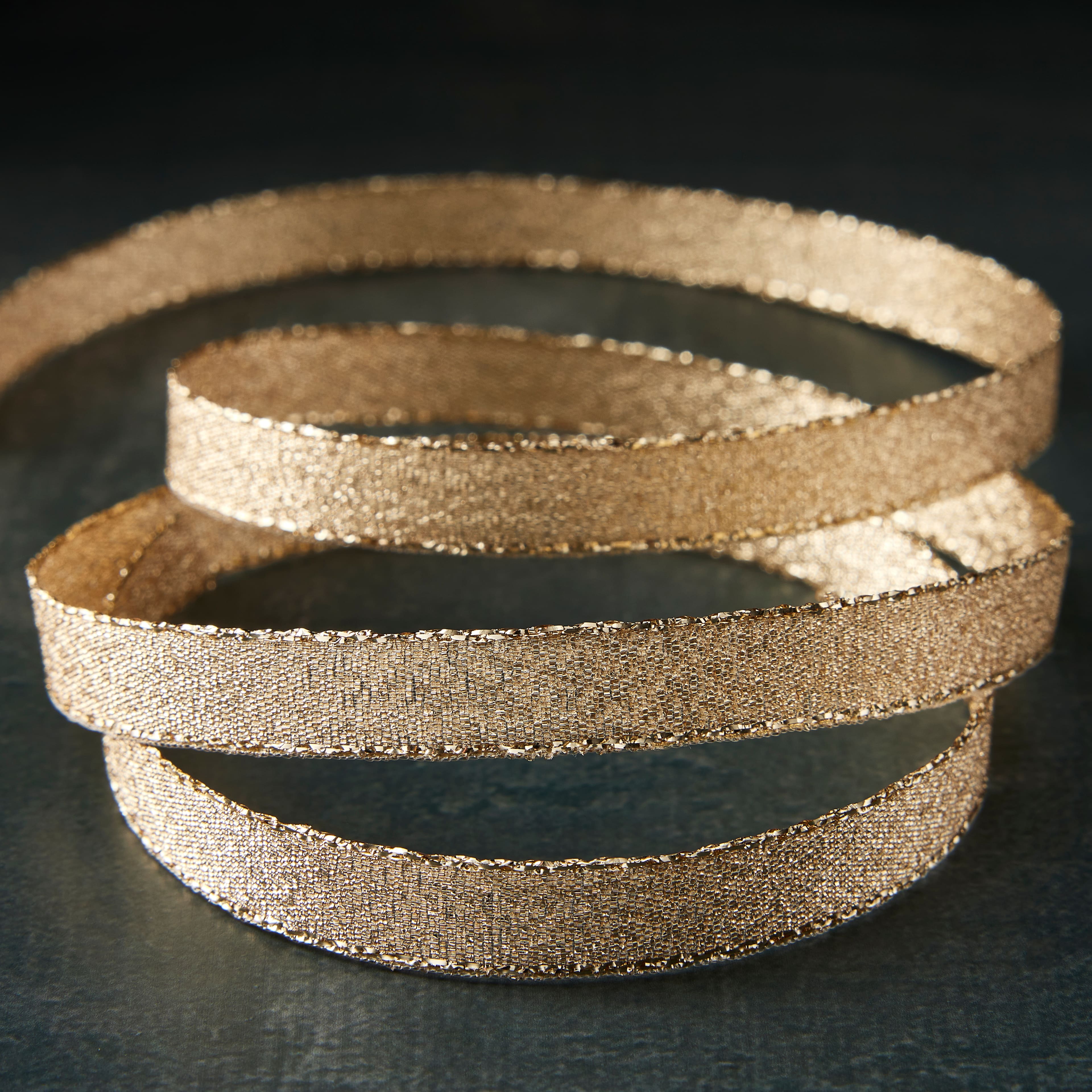 3/8&#x22; x 7yd. Metallic &#x26; Sheer Ribbon by Celebrate It&#x2122;
