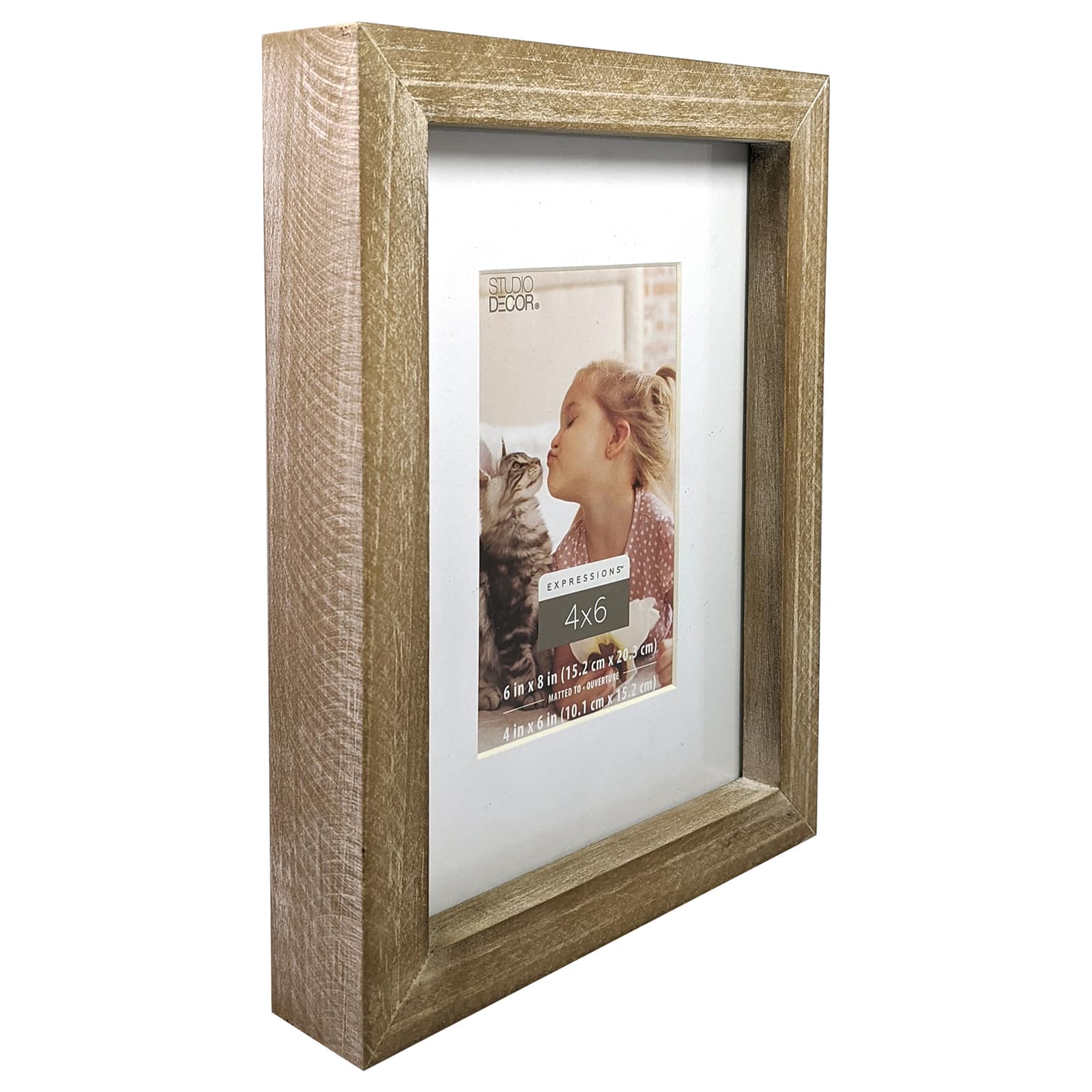 12 Pack: Rustic Wood 4&#x22; x 6&#x22; Frame with Mat, Expressions&#x2122; by Studio D&#xE9;cor&#xAE;