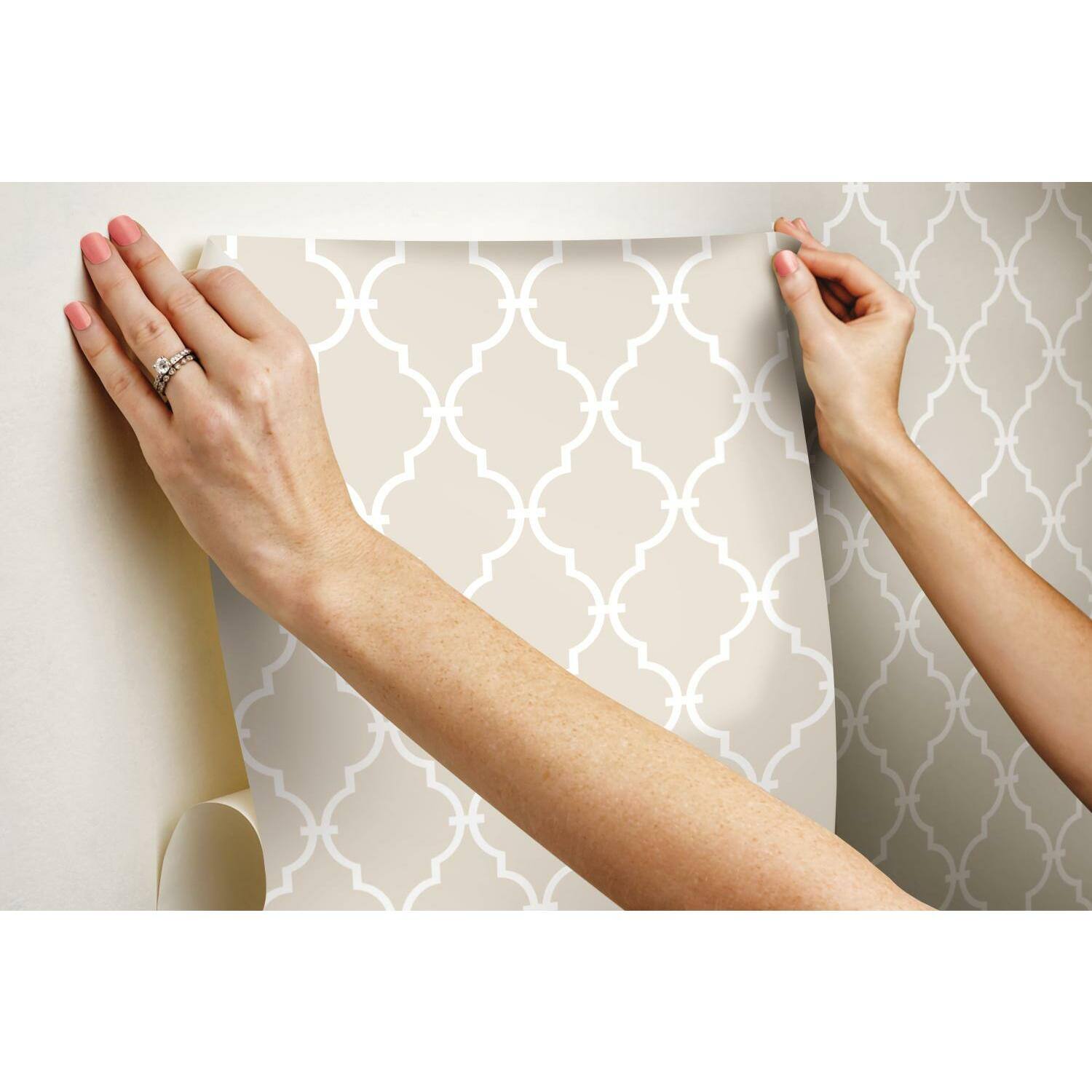 RoomMates Modern Trellis Peel &#x26; Stick Wallpaper