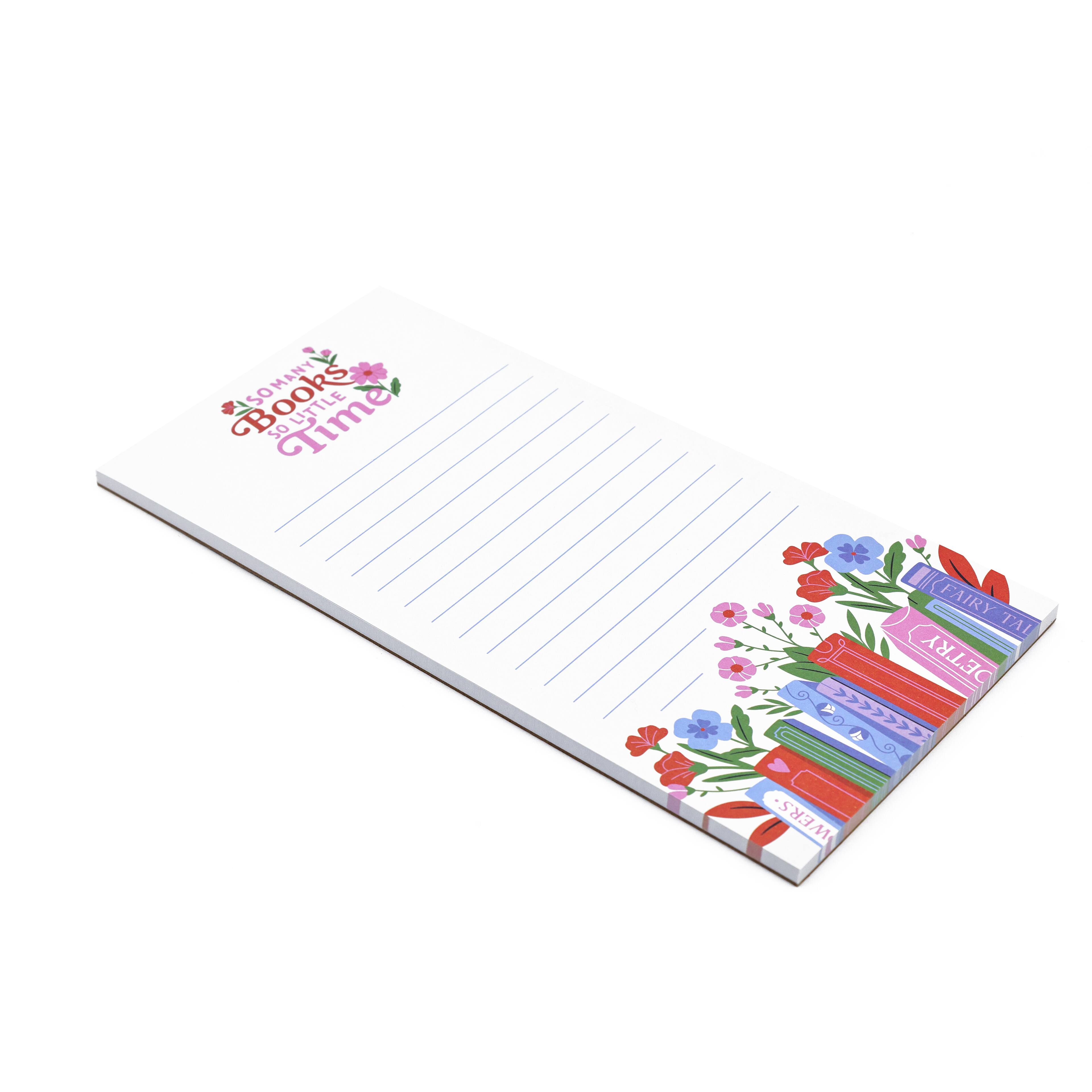 Assorted 4" x 8" Bookish Magnetic Notepad, 1pc. by Fab Finds