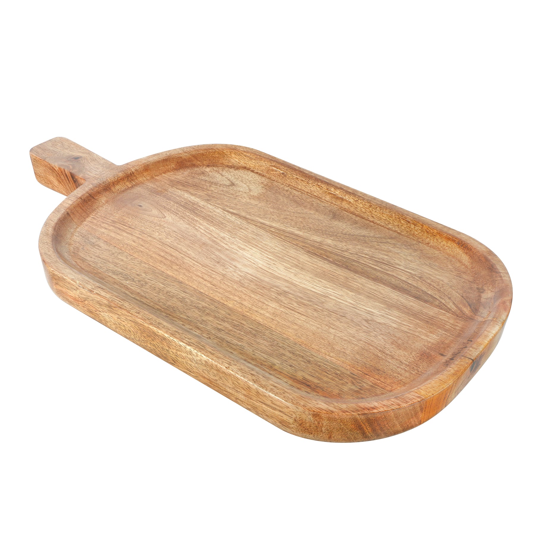 19.5&#x22; Natural Mango Wood Tray with Handle by Ashland&#xAE;