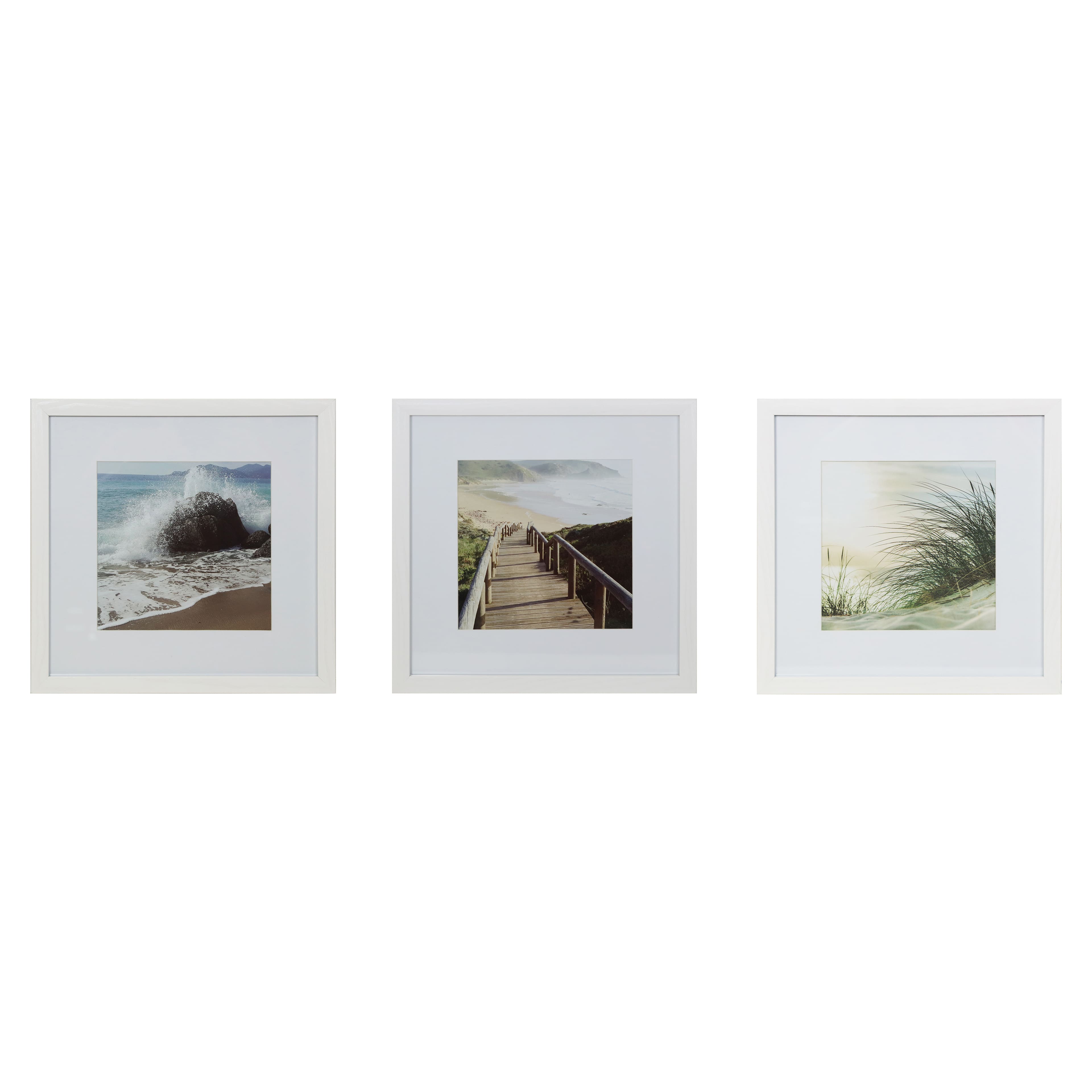 3 Pack White 8&#x22; x 8&#x22; Frame with Mat, Gallery&#x2122; by Studio D&#xE9;cor&#xAE;