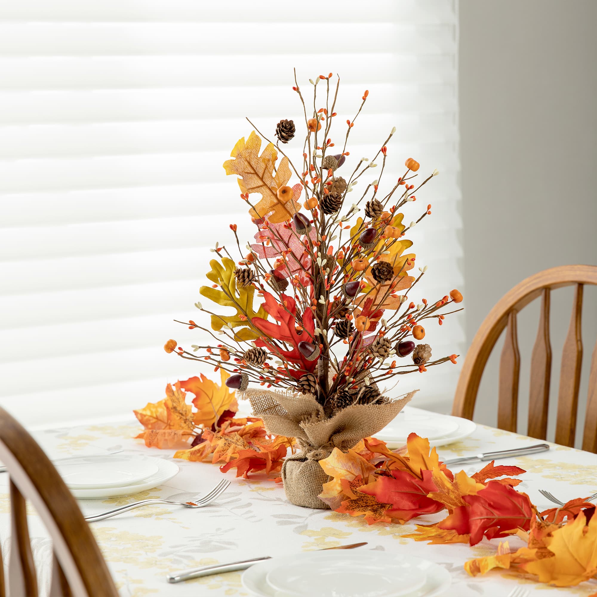 20&#x22; GlitzHome&#xAE; Harvest Tree Tabletop D&#xE9;cor