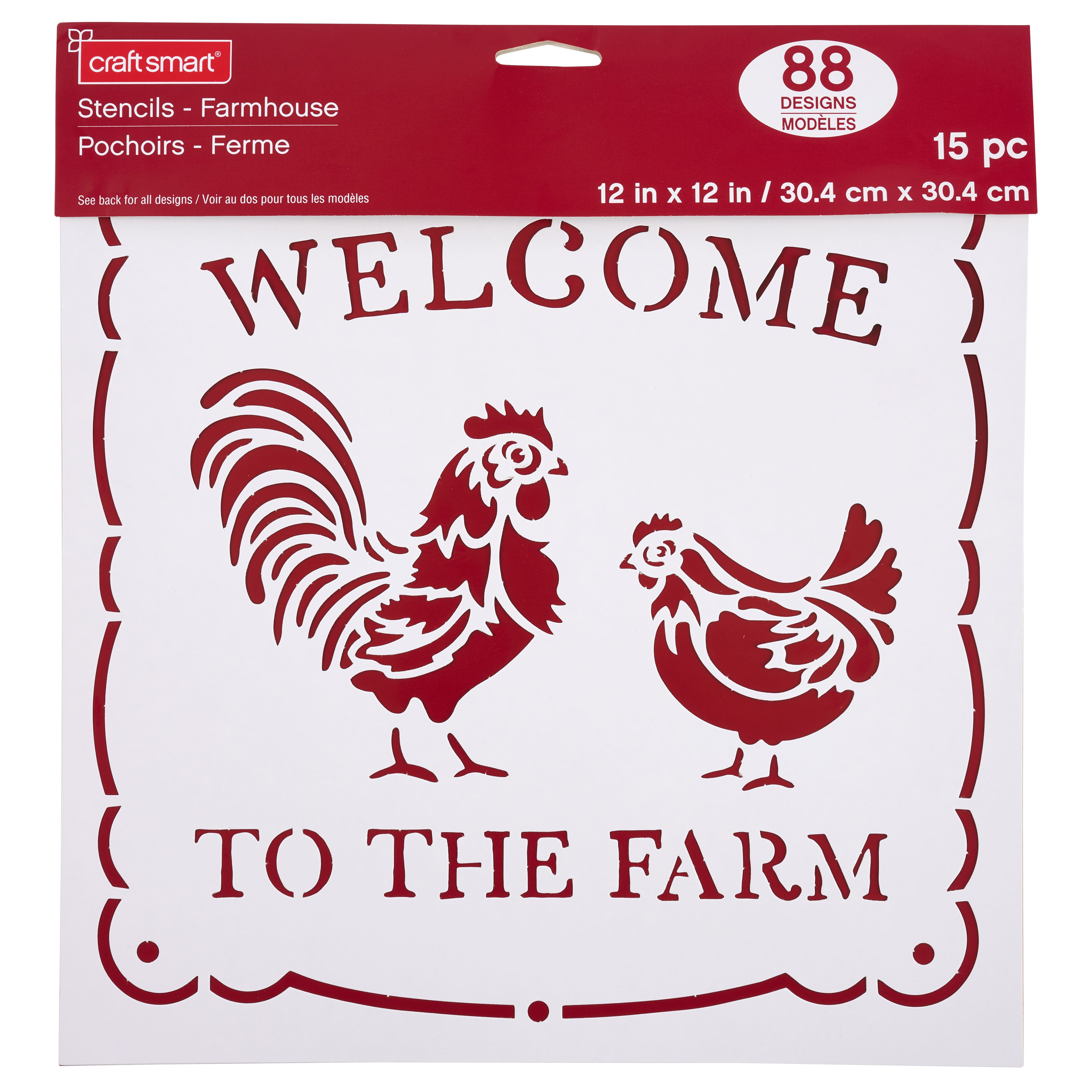 6 Pack: Farmhouse Stencils by Craft Smart®, 12" x 12"
