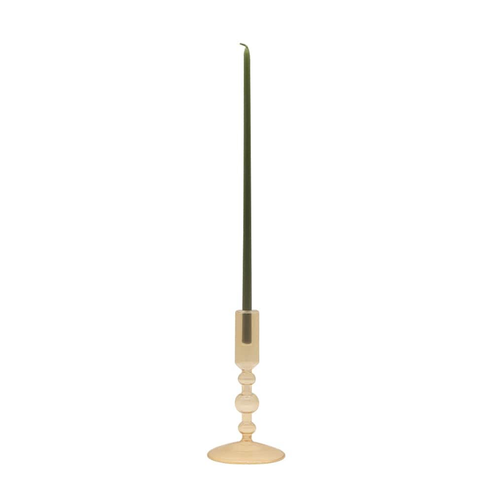 Narrow Bubble Glass Taper Candle Holder by Ashland&#xAE;