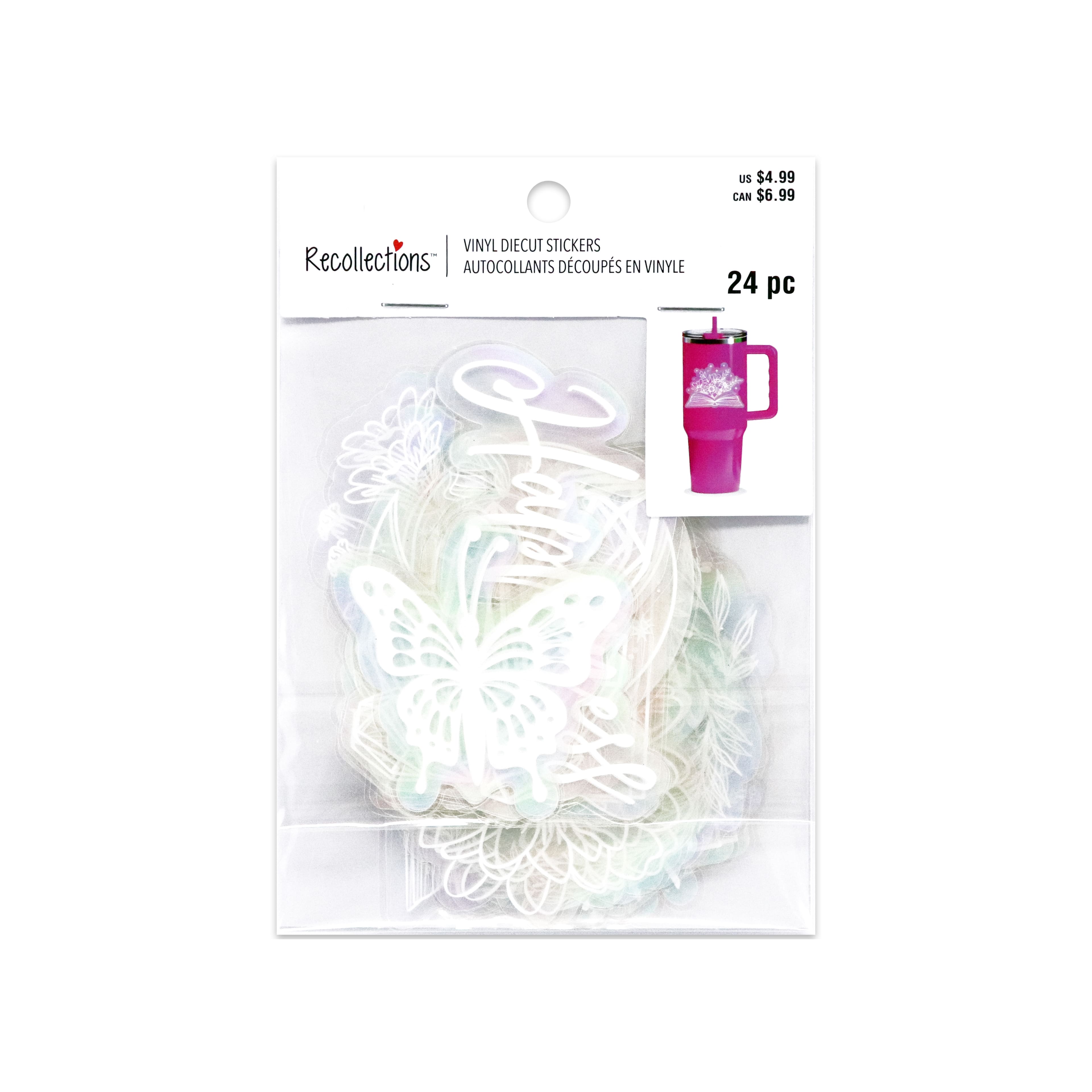 11.25" x 5" Gold Flowers Cold Transfer Sticker Wrap by Recollections™
