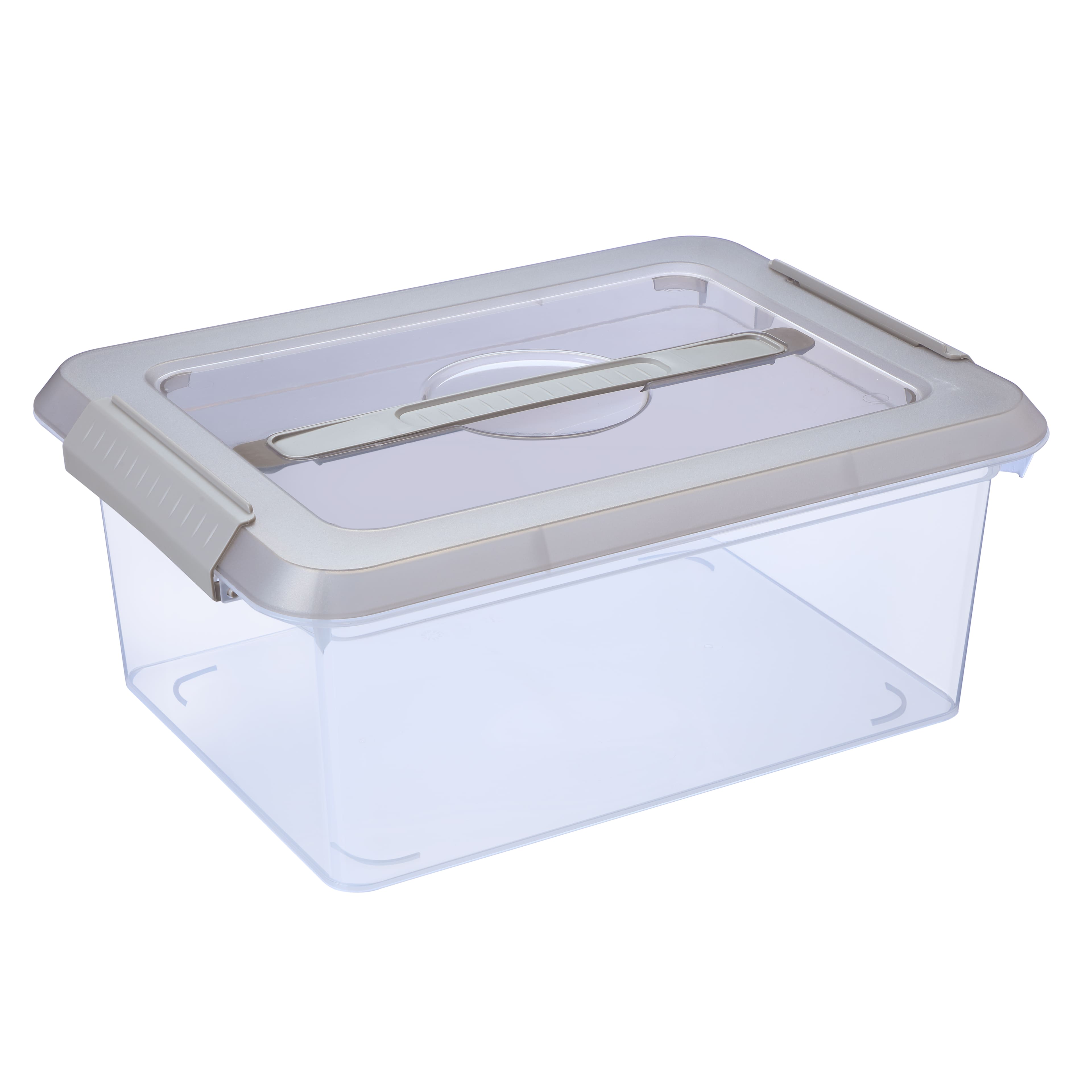 10 Pack: 14.5qt. Greige Latching Storage Bin by Simply Tidy&#xAE;