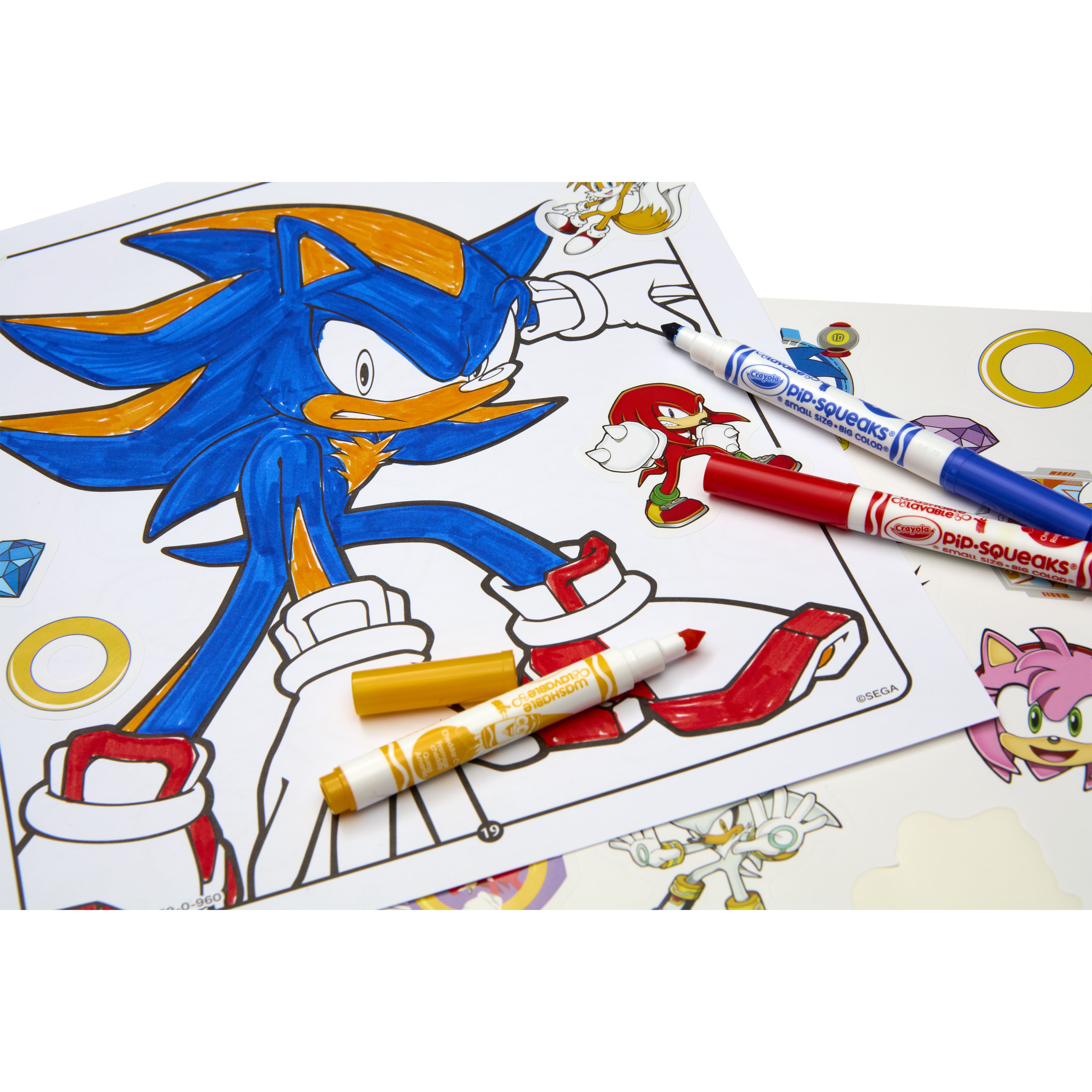 Crayola® Sonic™ Color & Sticker Activity Set with Pip-Squeaks® Markers