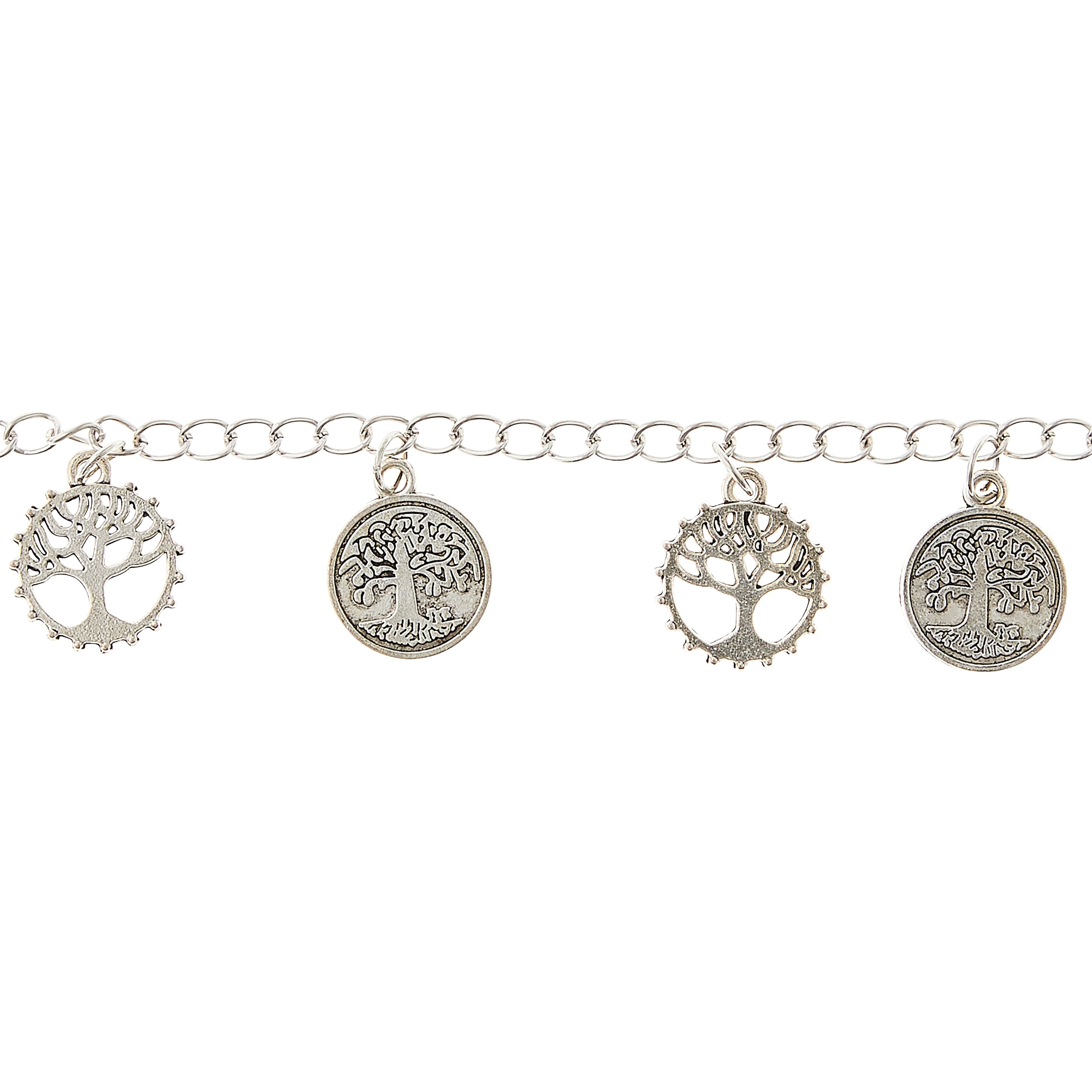 Silver Tree of Life Metal Beads, 15mm by Bead Landing&#x2122;