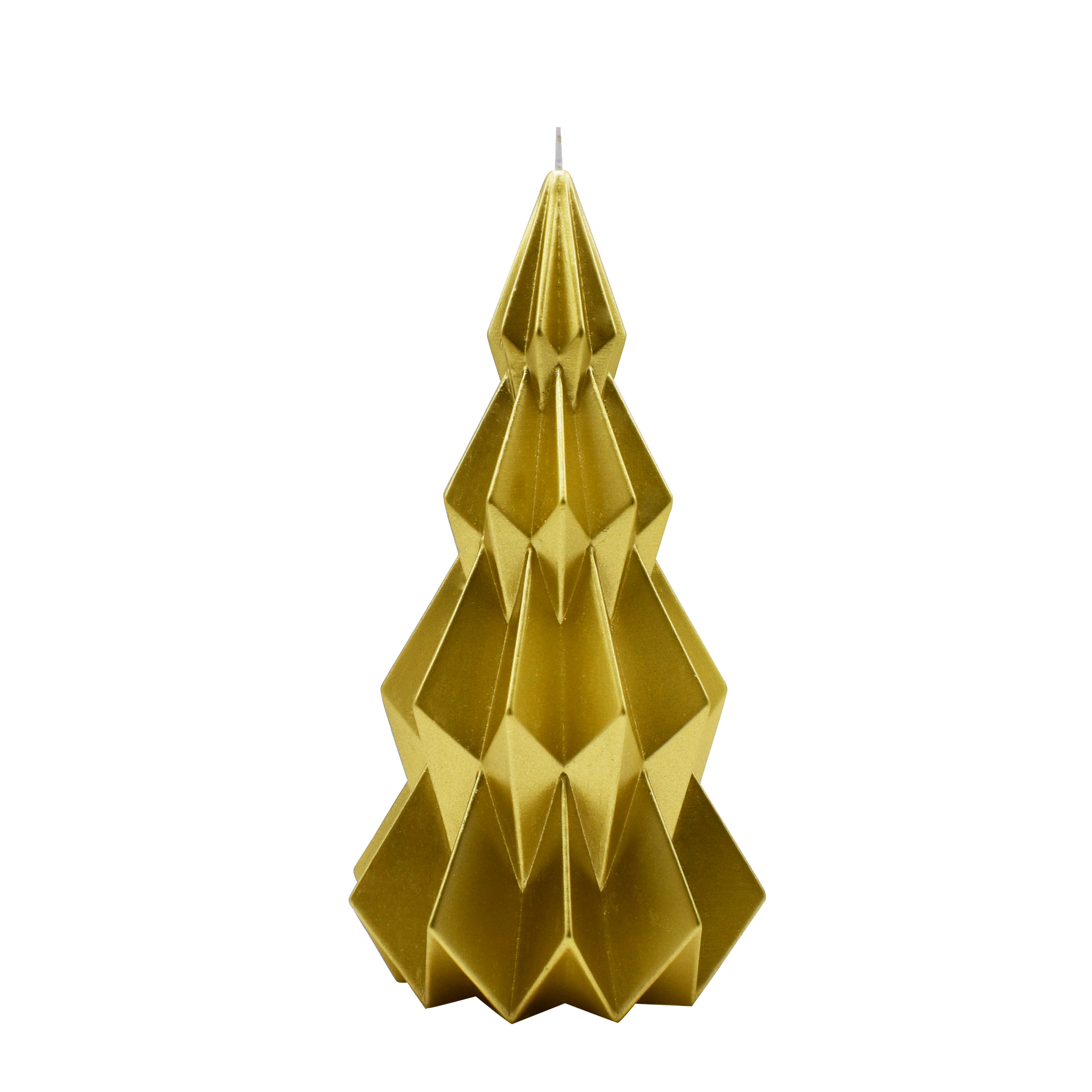 10.25&#x22; Gold Unscented Tree Shaped Candle by Ashland&#xAE;