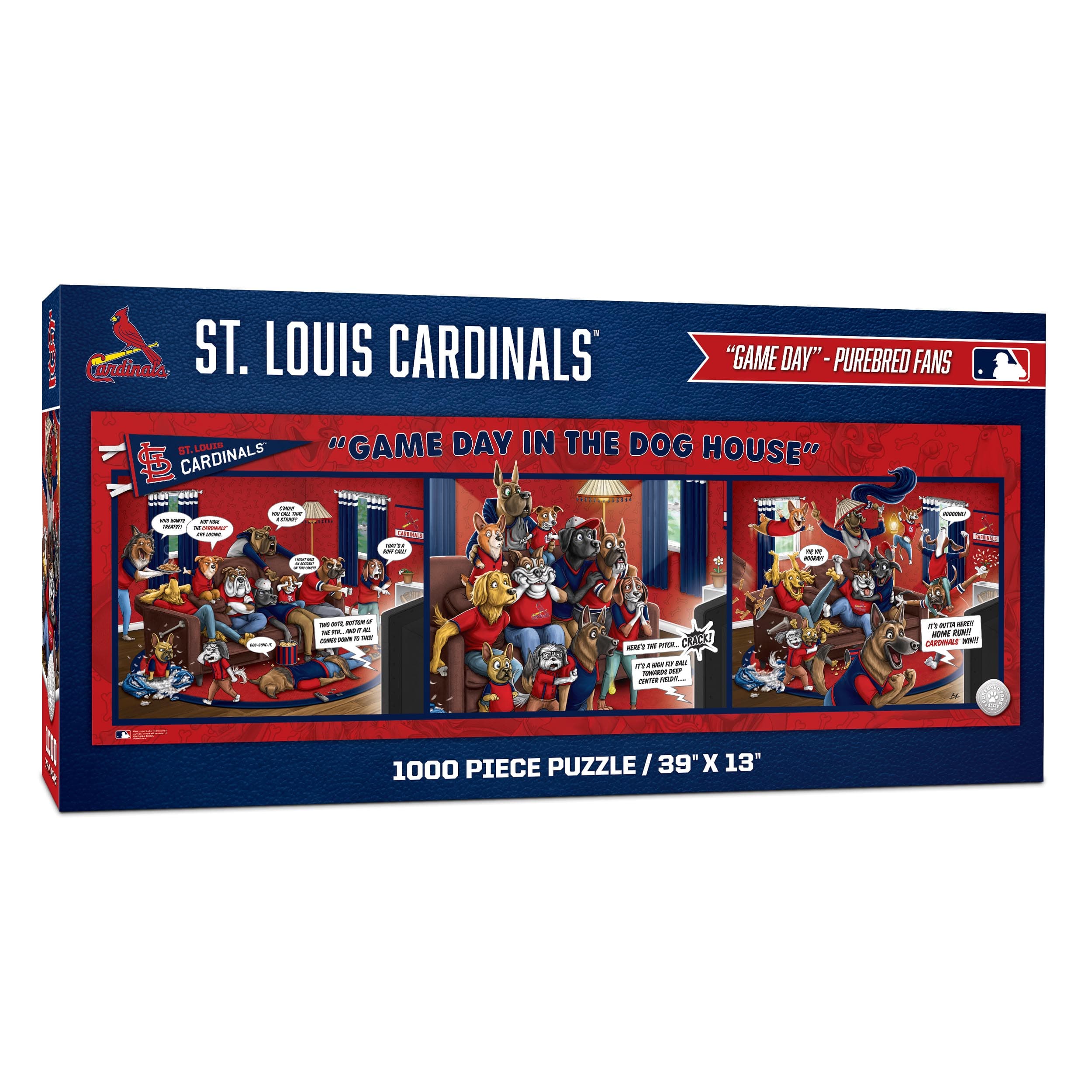 MLB Game Day in the Dog House 1,000 Piece Puzzle