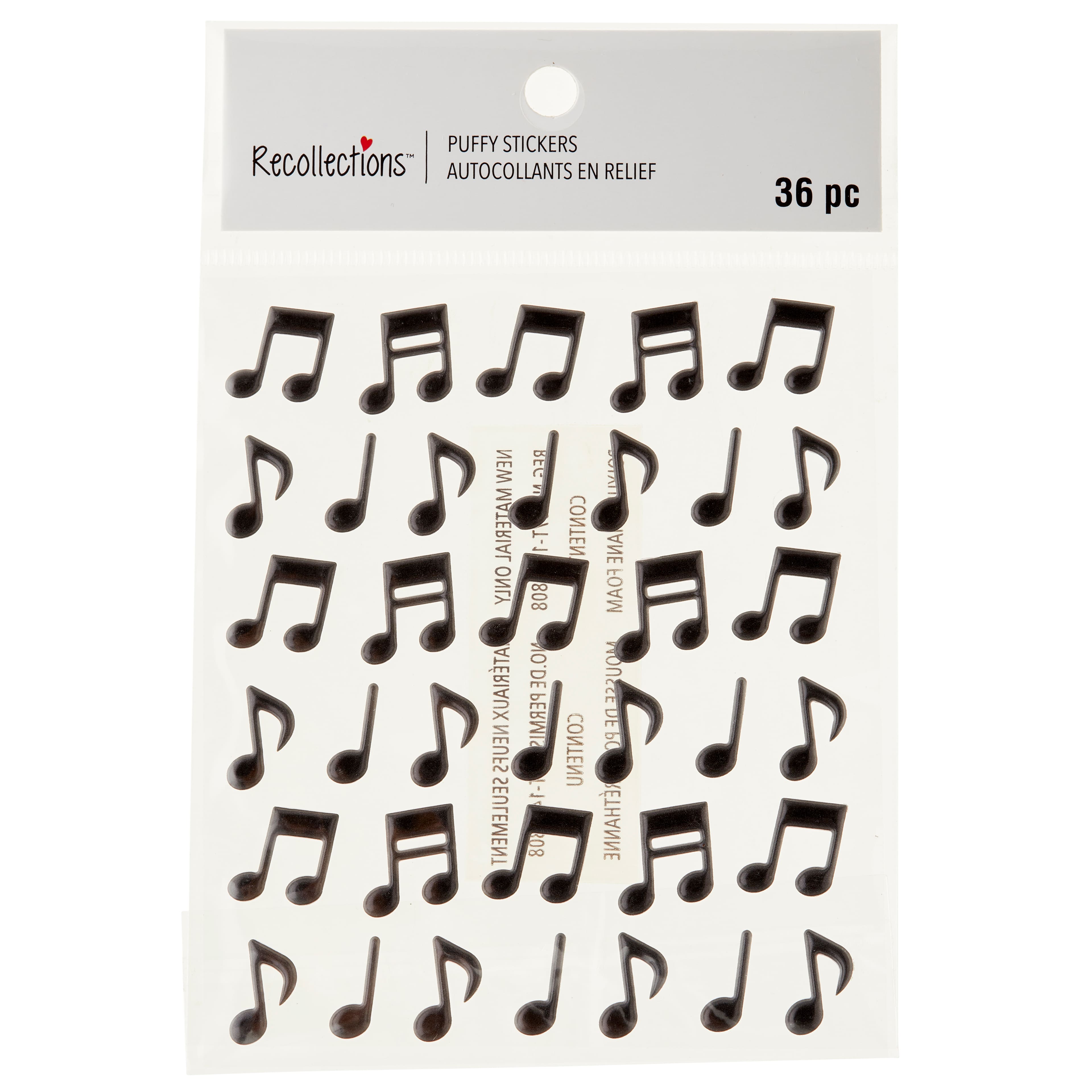 Music Notes Puffy Stickers by Recollections™ Signature™