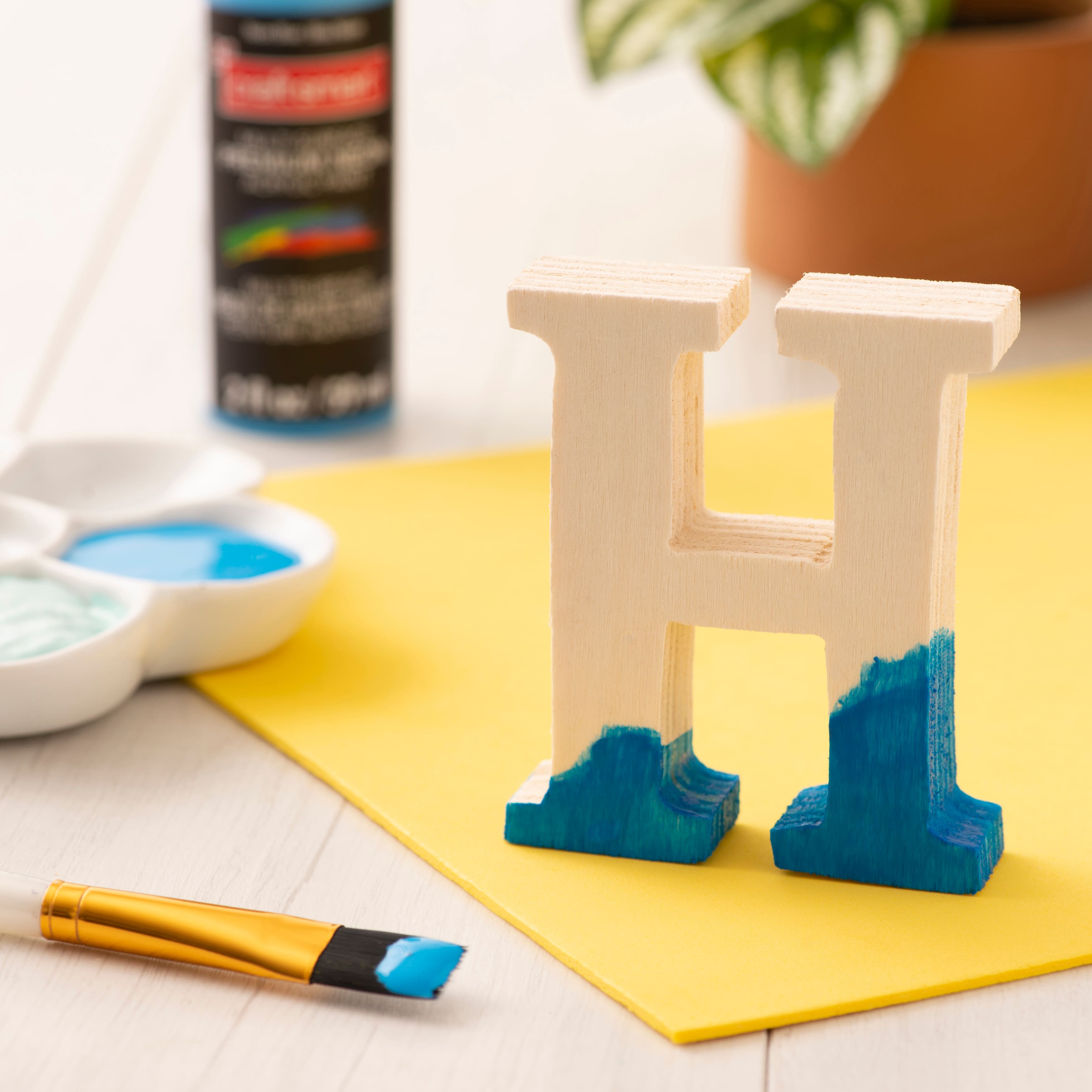 12 Pack: 3&#x22; Chunky Wood Letter by Make Market&#xAE;