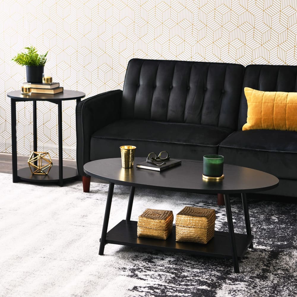 Household Essentials Jamestown 24" Round End Table