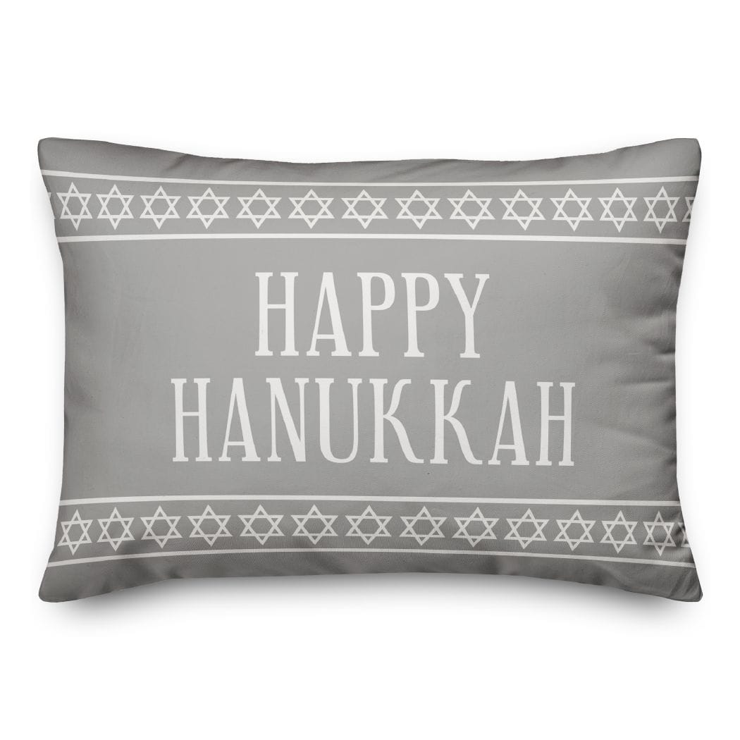 Happy Hanukkah 14x20 Spun Poly Pillow