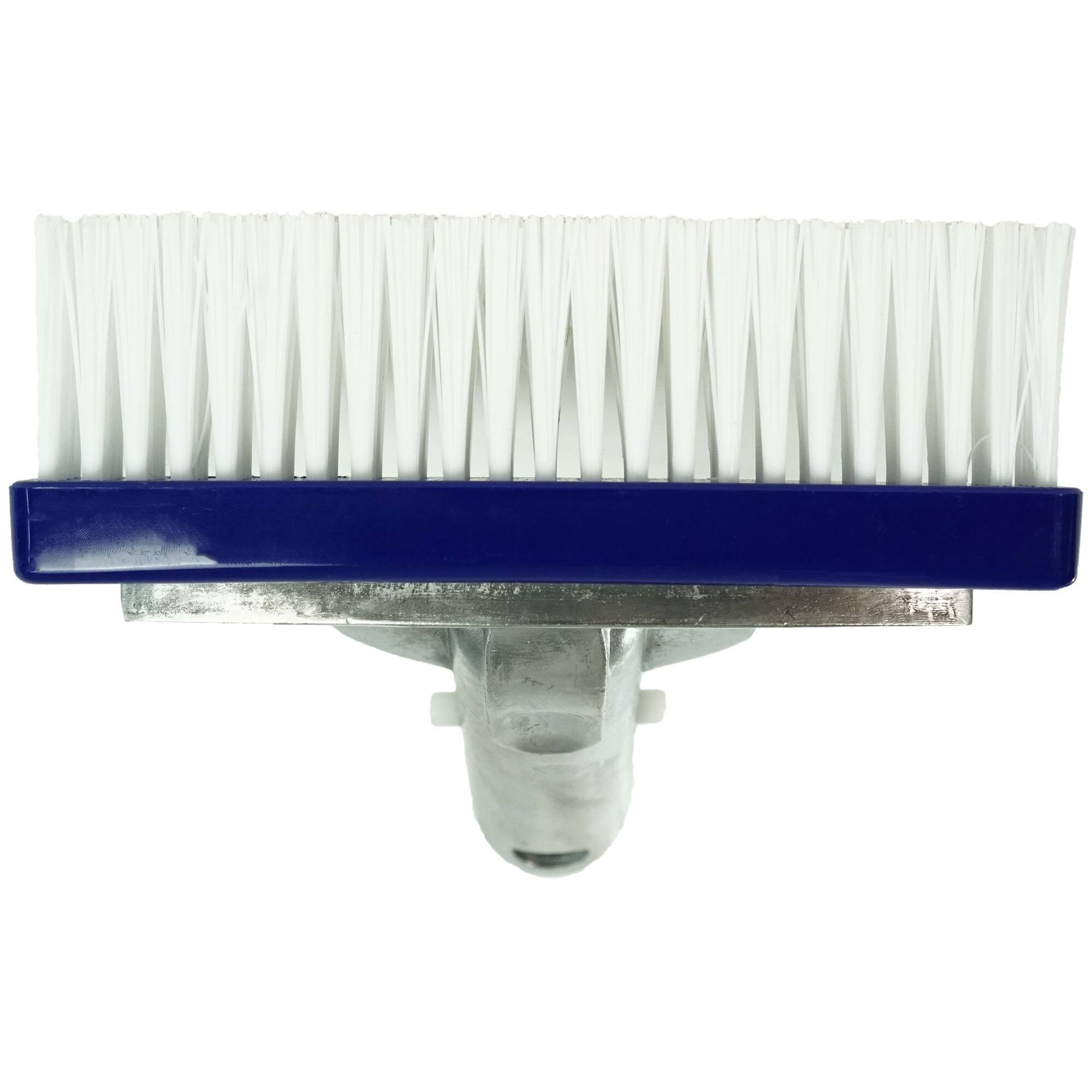 Pool Central 5.5" Blue Swimming Pool Bristle Brush Head with Handle