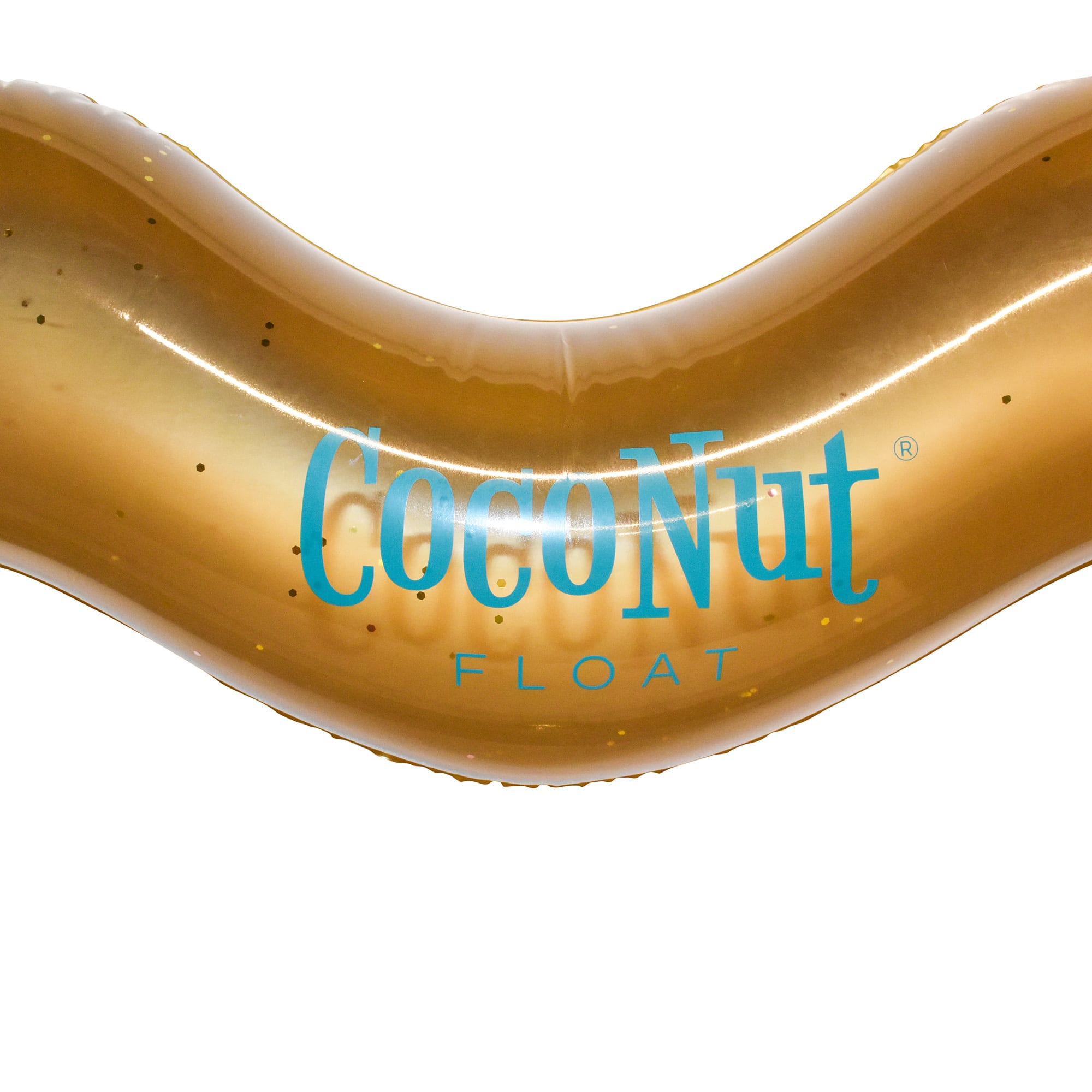 CocoNut Float 4ft. Gold Glitter Heart Pool Float