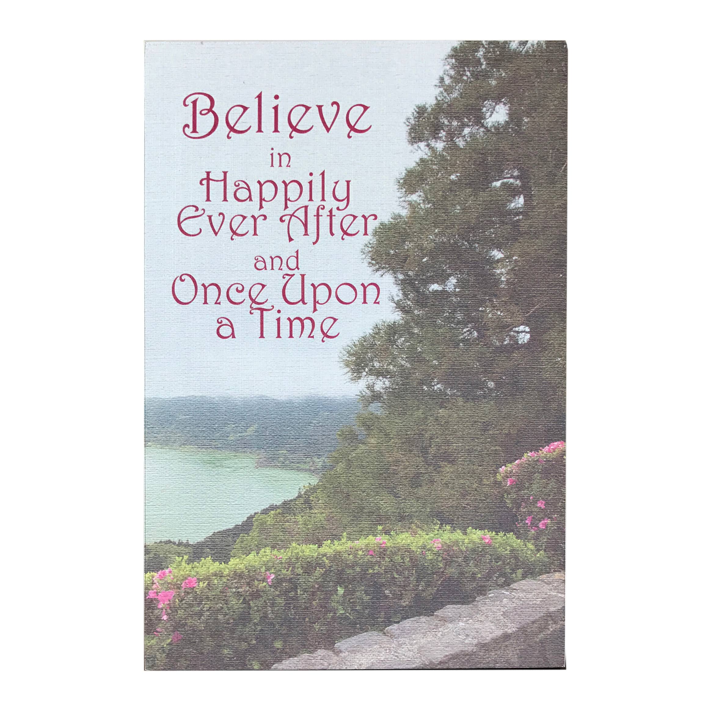 Lela & Ollie Believe in Happily Ever After Plaque with Easel