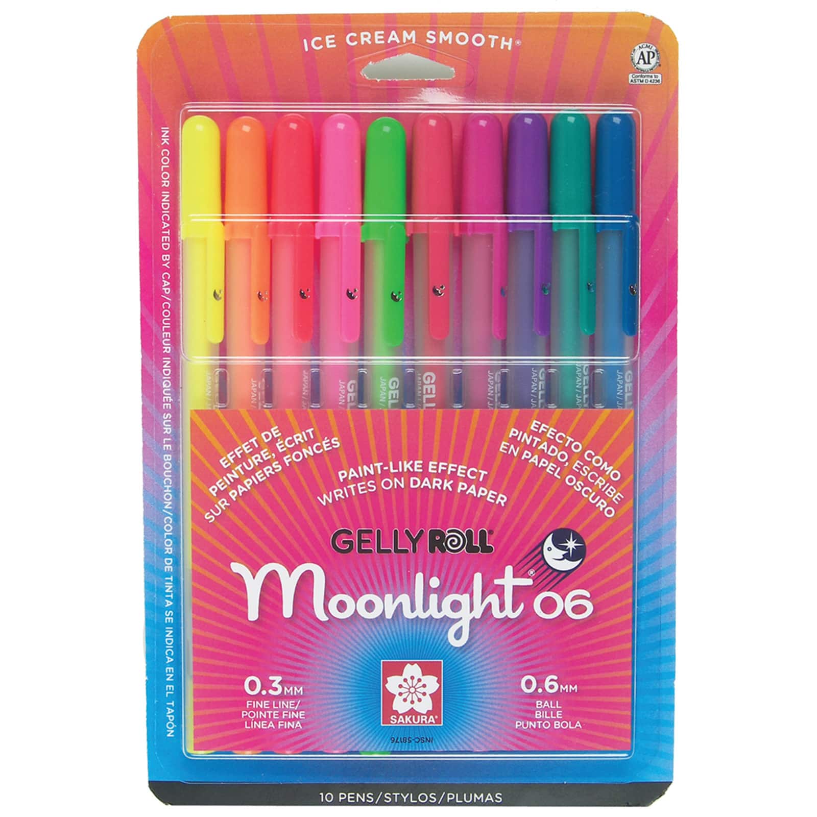Gelly Roll&#xAE; Moonlight&#xAE; 06 Fine Point Gel Pen 10 Color Set