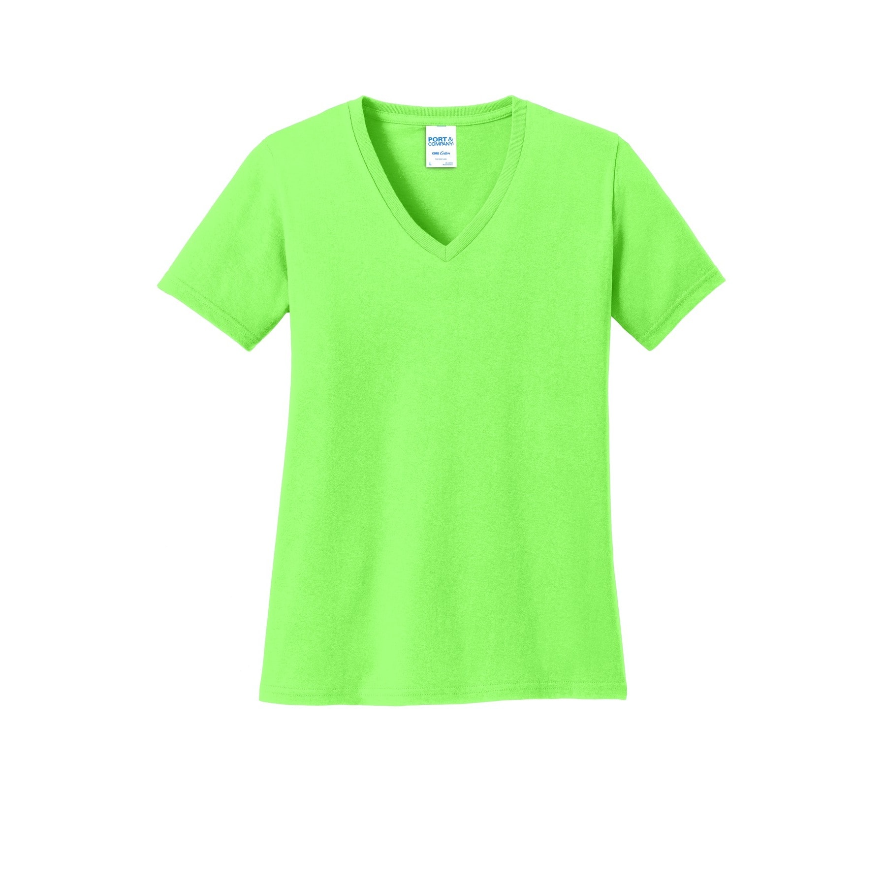 Port &#x26; Company&#xAE; Ladies Core Cotton V-Neck Tee