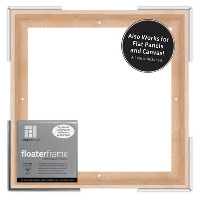 8x12 inches wall art floater frame canvas panels & stretched canvas boards.  floating frame fits 1.25 deep artwork & mounted photo prints white 