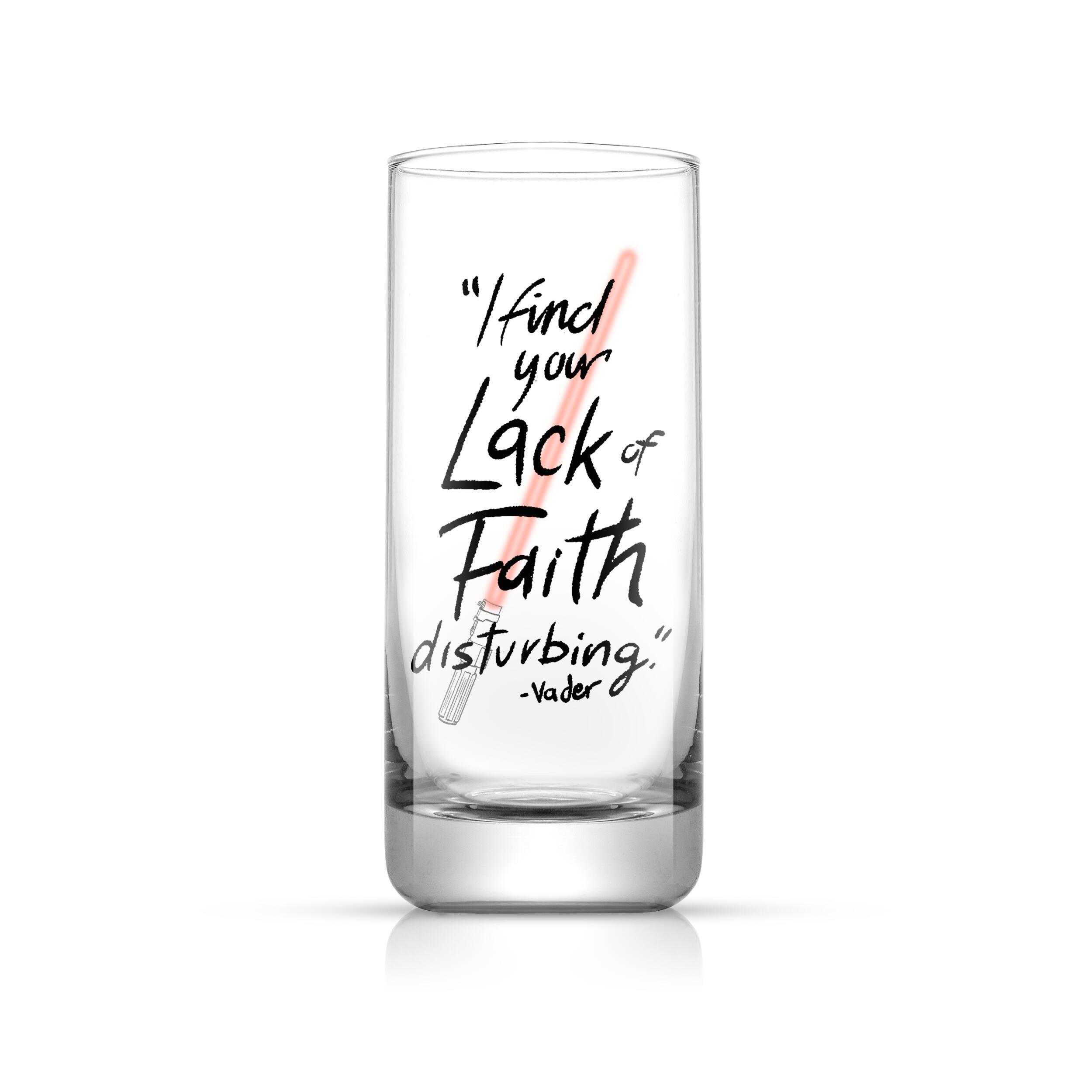 JoyJolt® Star Wars™ 14.2oz. New Hope Darth Vader Red Lightsaber Tall Drinking Glass, 2ct.