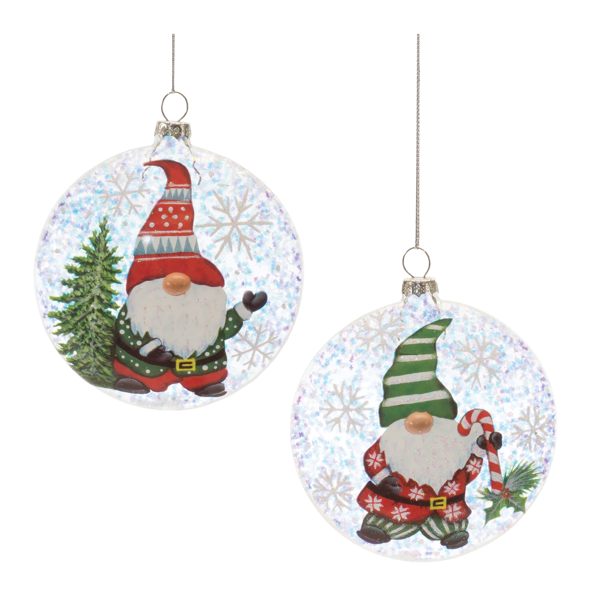 12ct. 4&#x22; Gnome Ball Ornaments