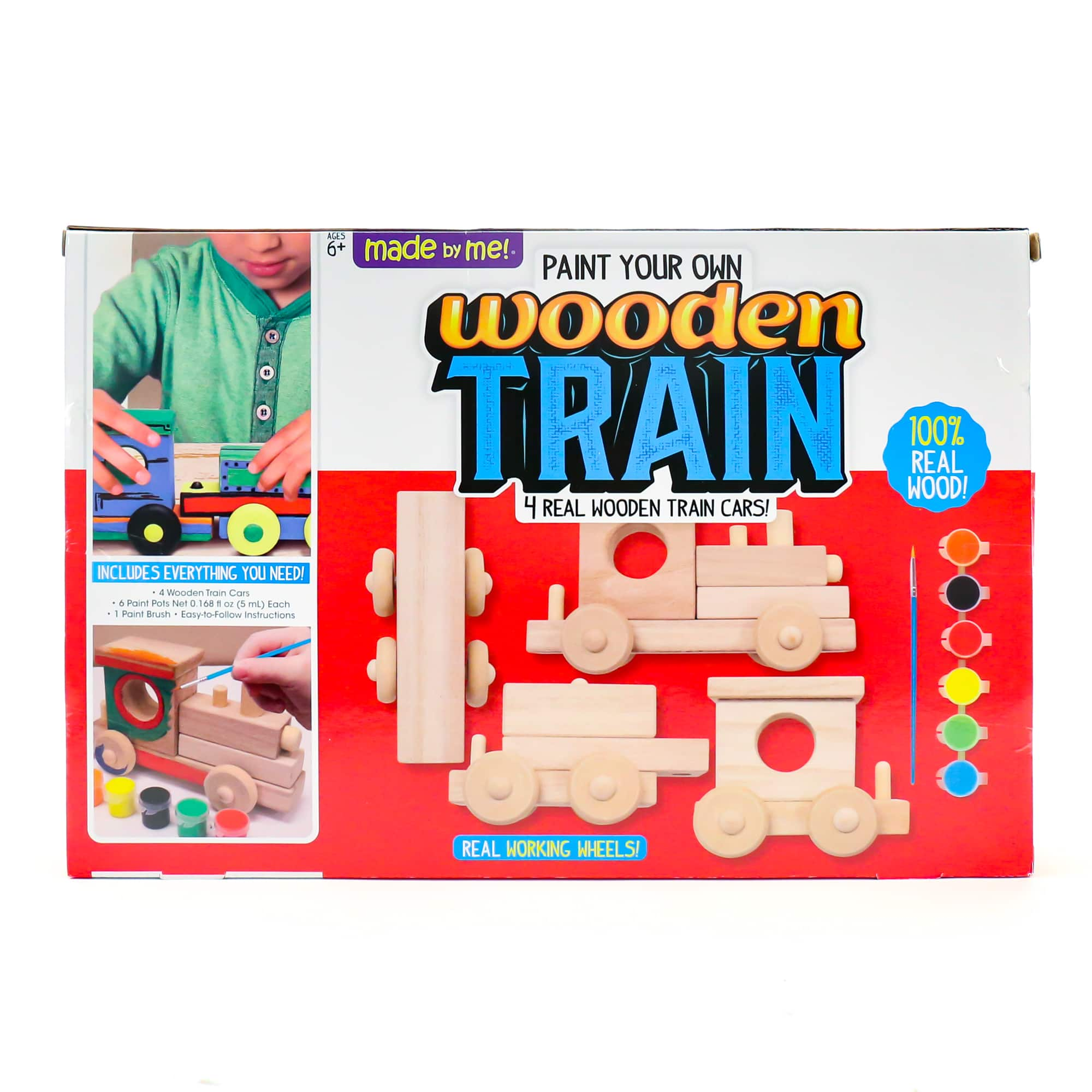 wooden train cars to paint