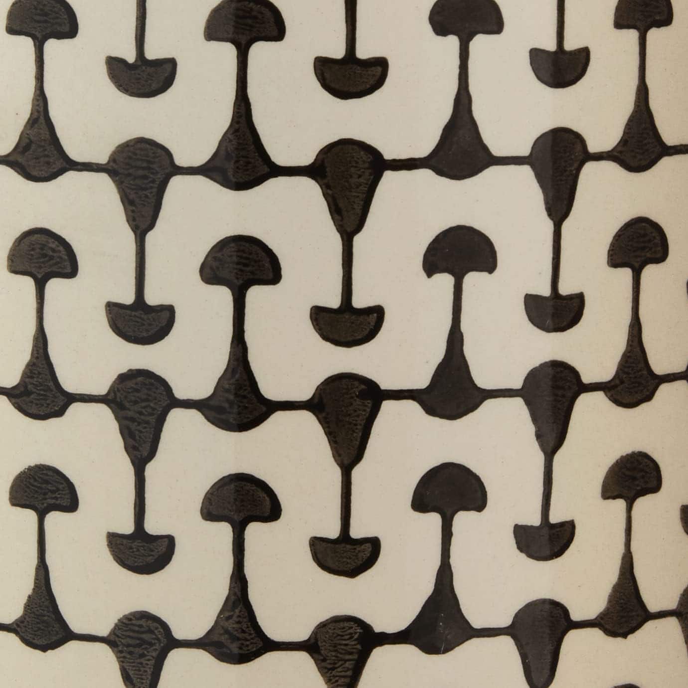 Hello Honey® 8" Footed Stoneware Planter with Abstract Print