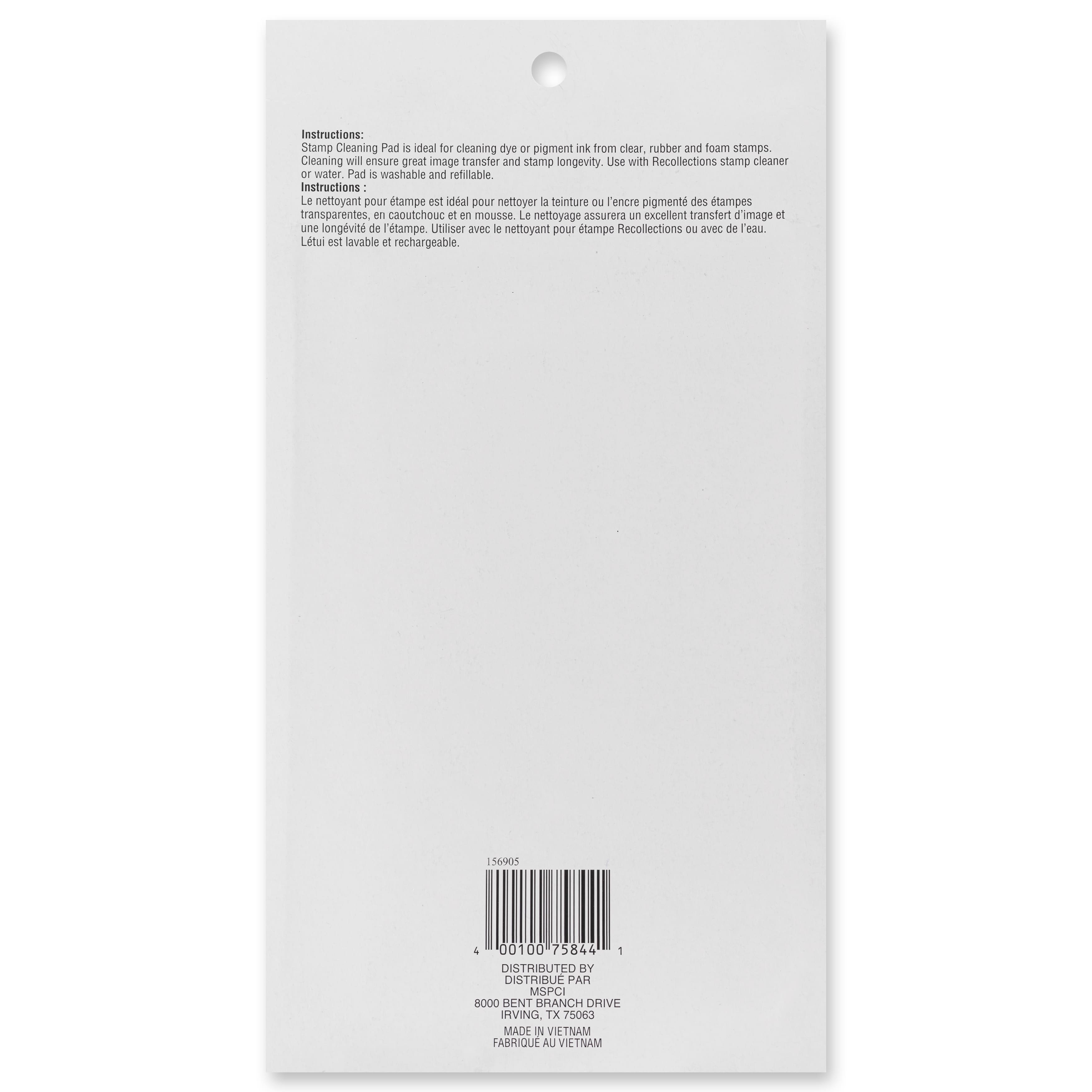 Bloc nettoyeur d'étampe avec boîtier de Recollections