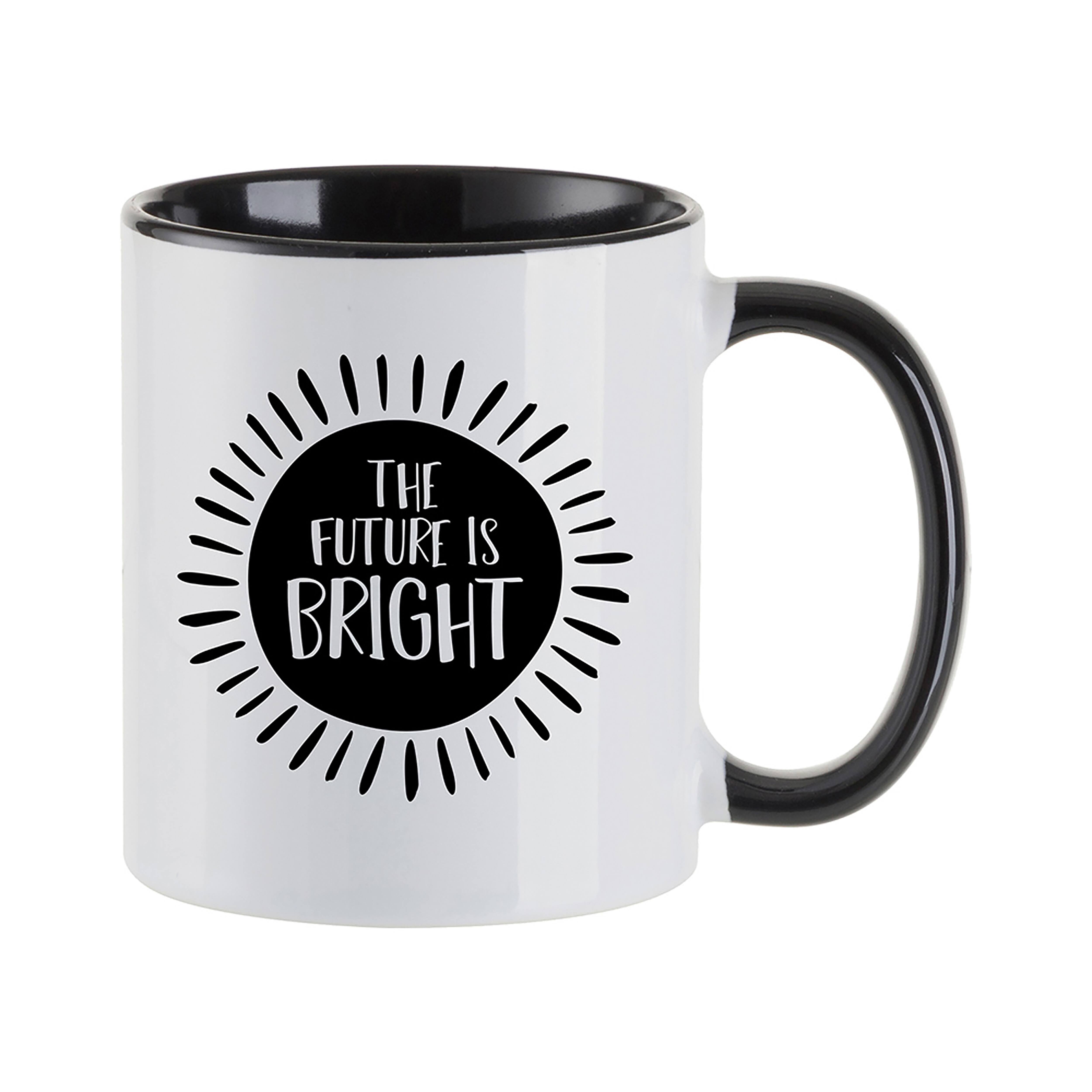 Craft Express 6ct. 11oz. Sublimation Black Handle Mugs