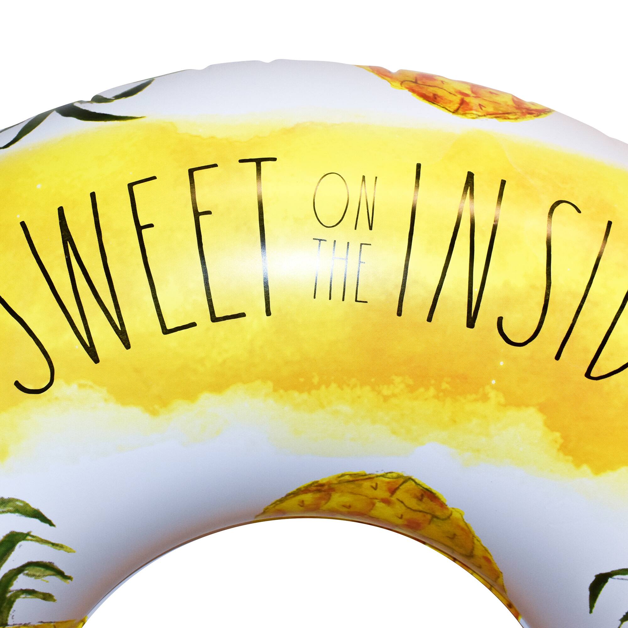Rae Dunn 4ft. Sweet On The Inside Pineapple Pattern Ring Float
