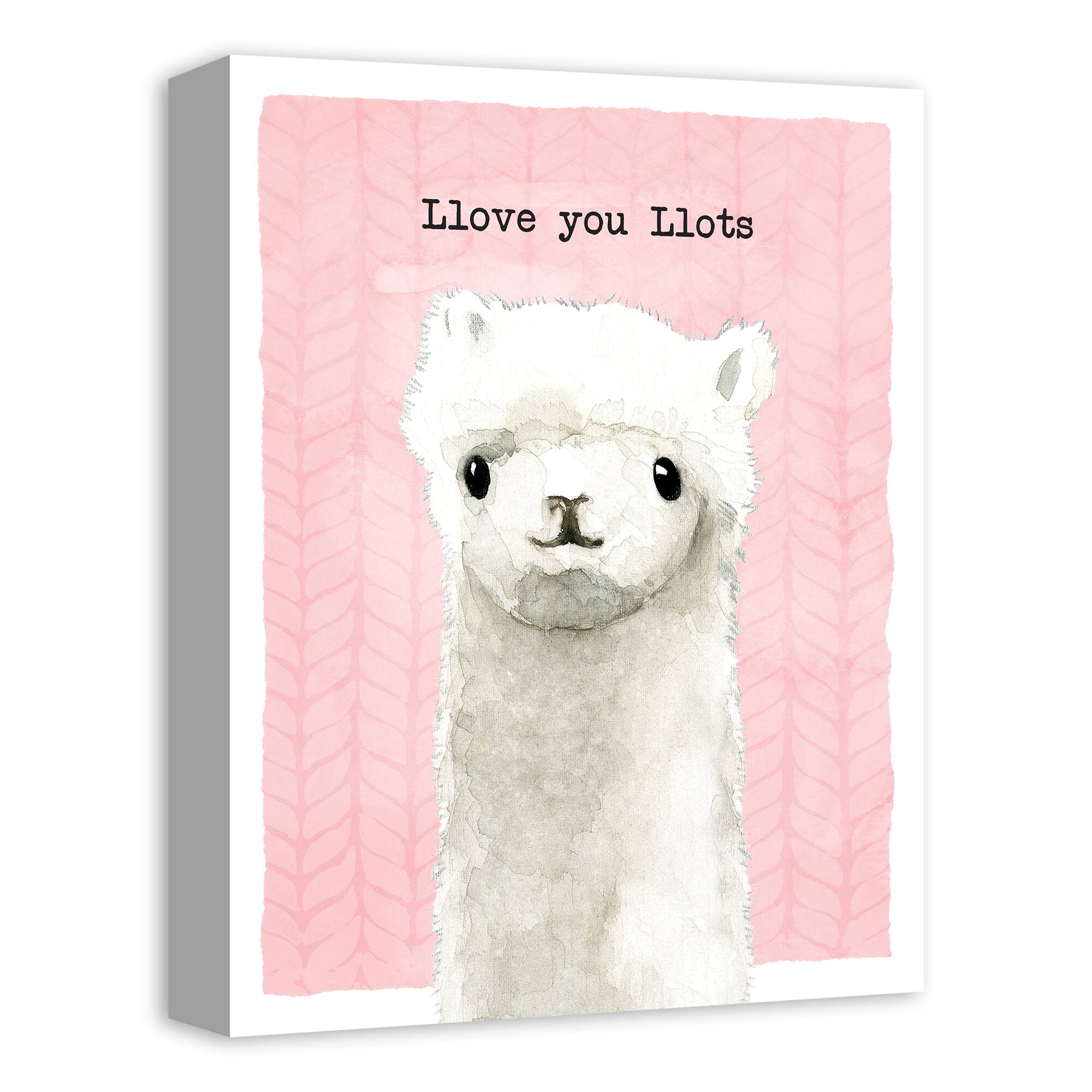 Llama Love Canvas Art