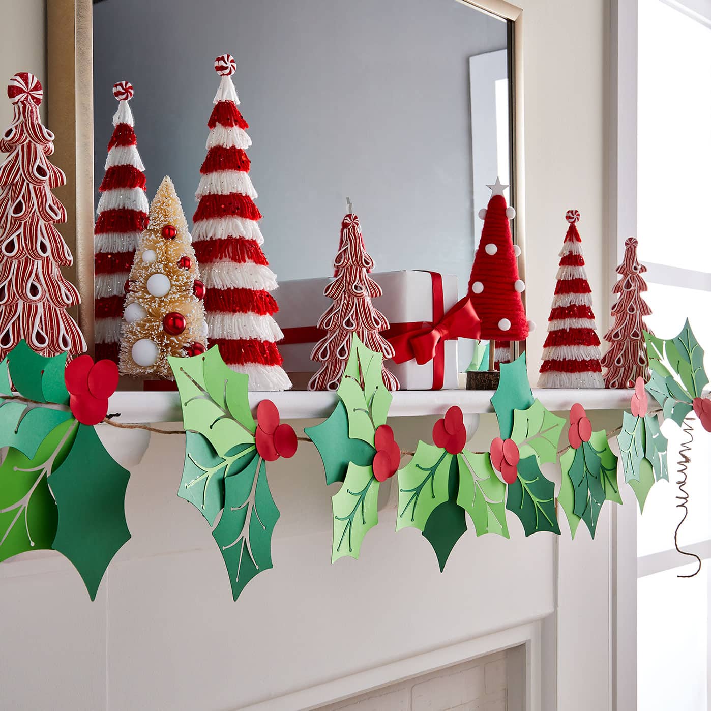 Holiday Holly Paper Garland