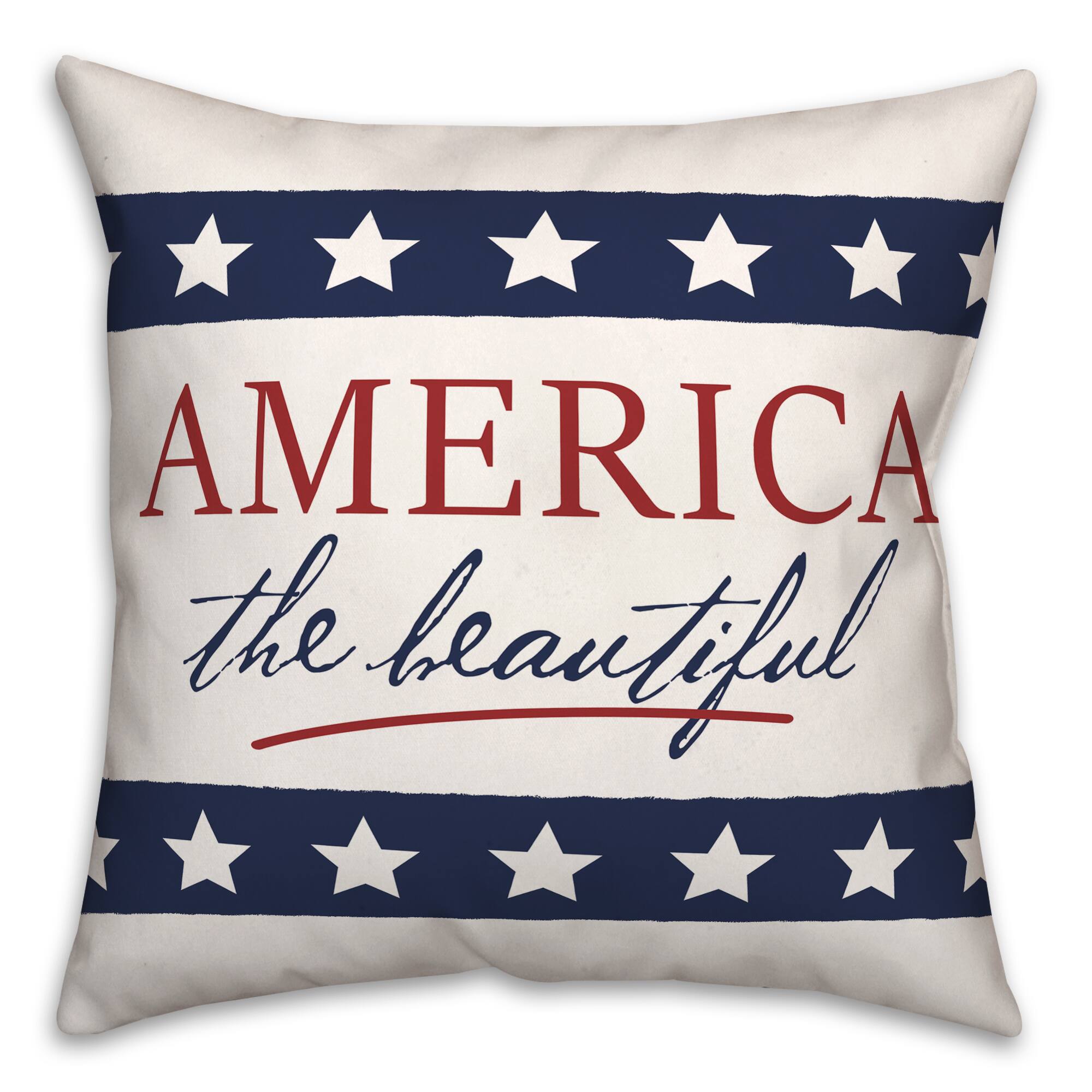 America The Beautiful Throw Pillow
