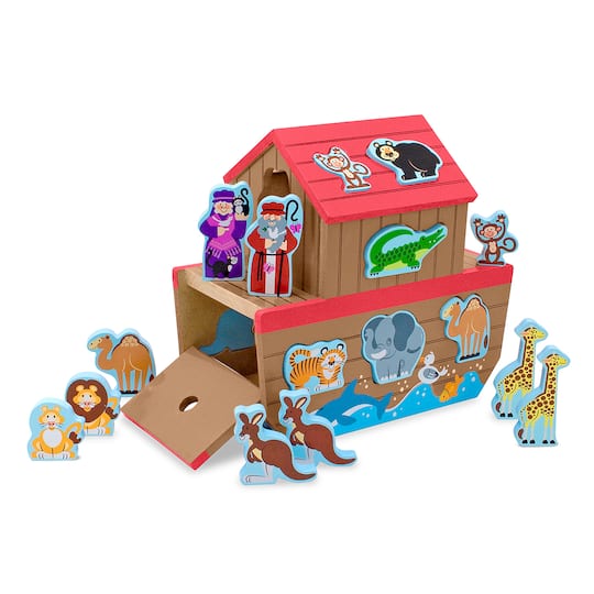 Algopix Similar Product 11 - Melissa & Doug Noah's Ark Shape Sorter