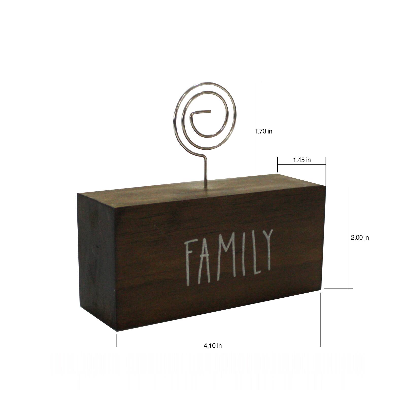 24 Pack: Walnut Family Block Clip Frame by Studio Décor®
