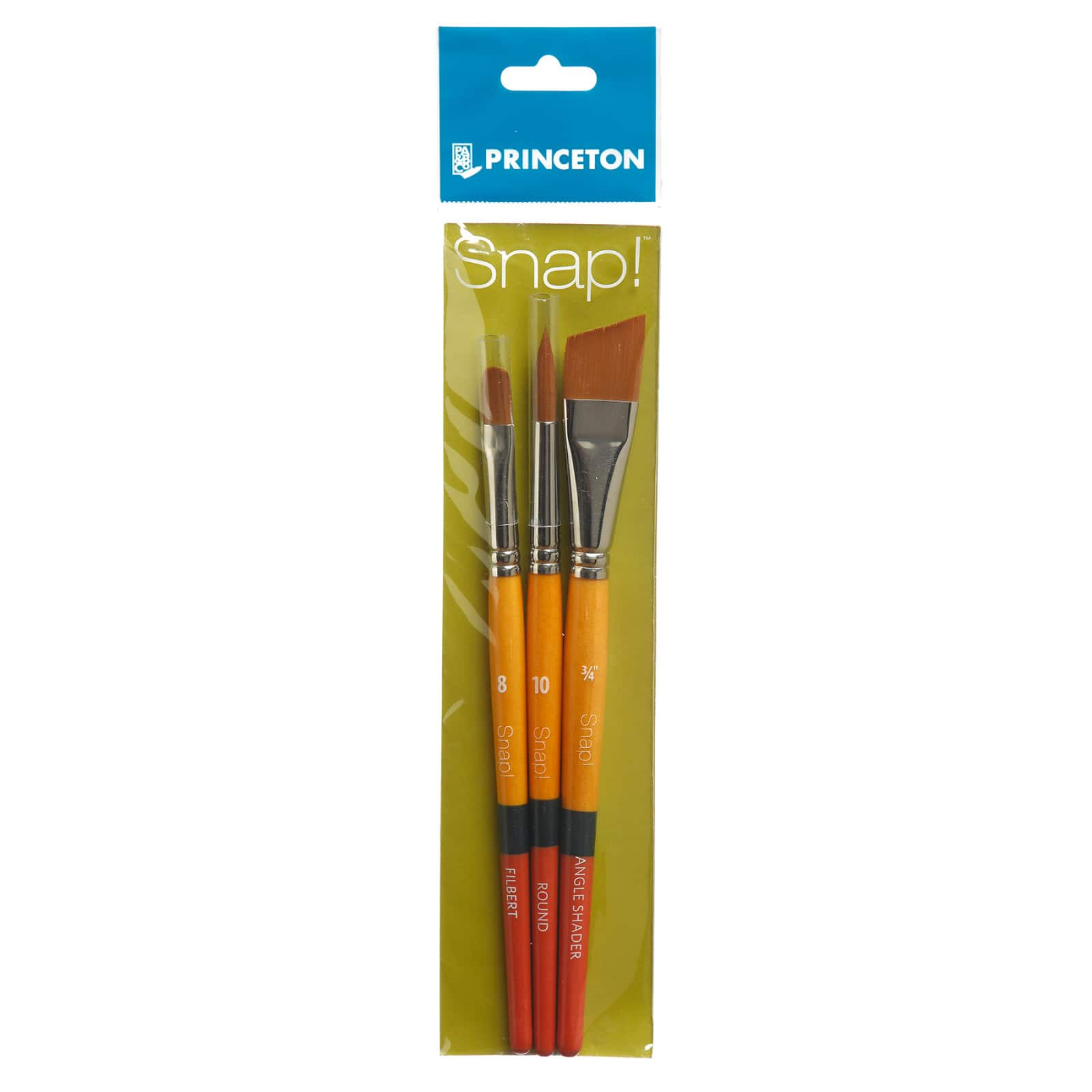 Princeton Real Value Series Orange Handled Brush Sets