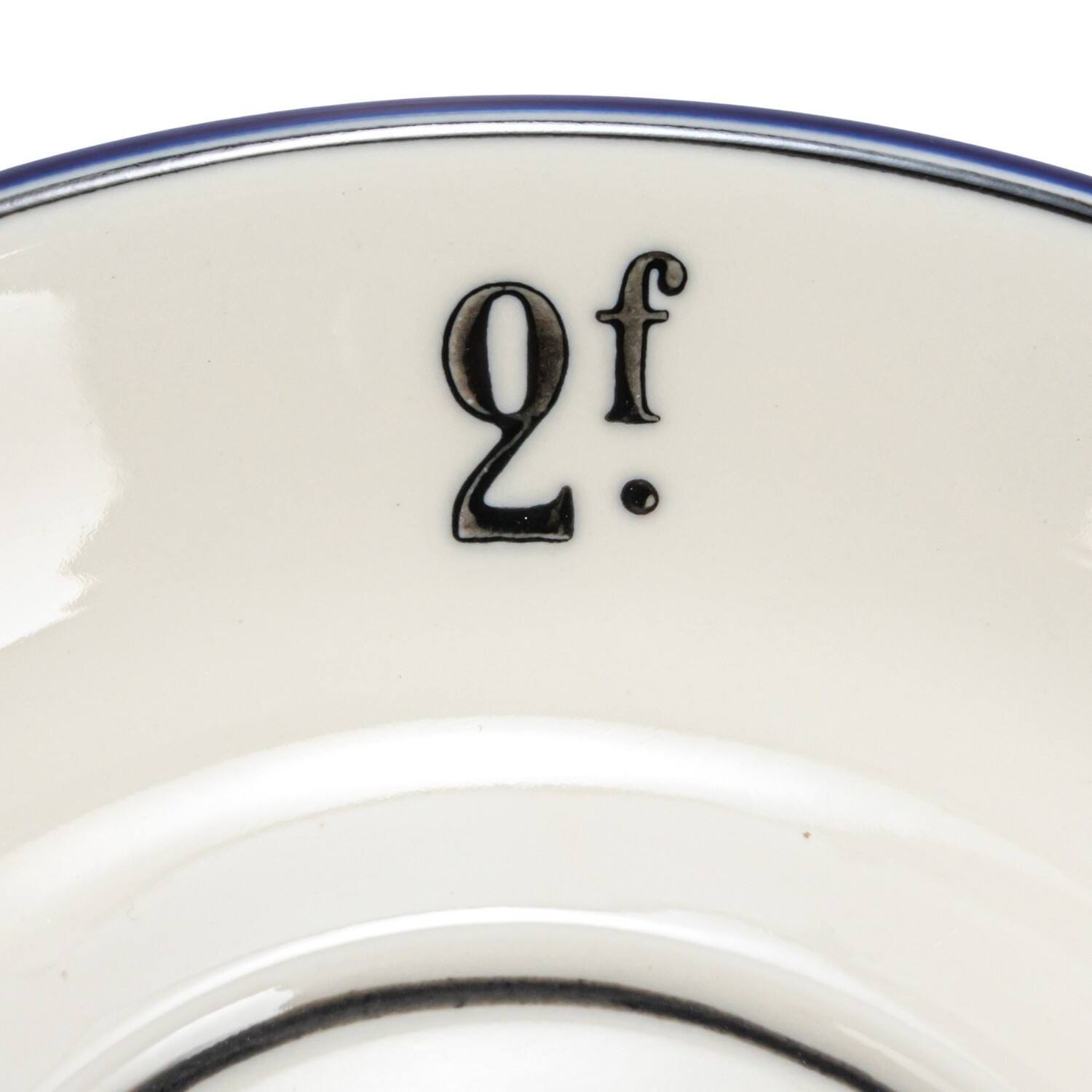 Hello Honey&#xAE; 6&#x22; Factorial Numbers Design Stoneware Plate Set