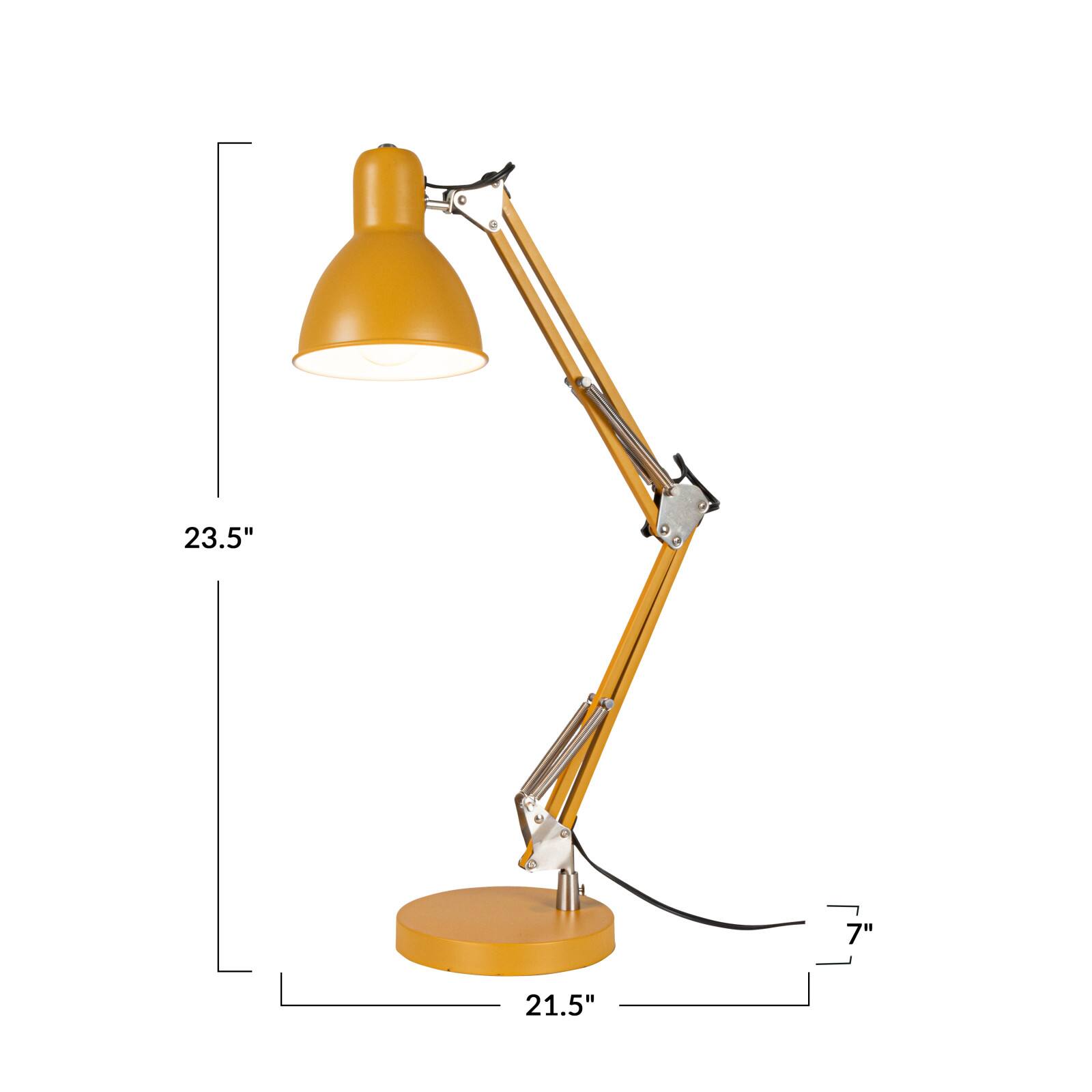 Hello Honey&#xAE; 23.5&#x22; Yellow Sunbeam Articulated Table Lamp