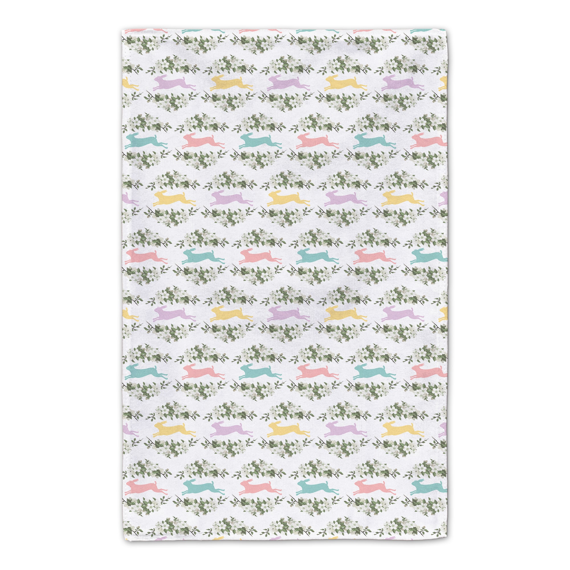 Pink Rabbit Tea Towel - Set of 2