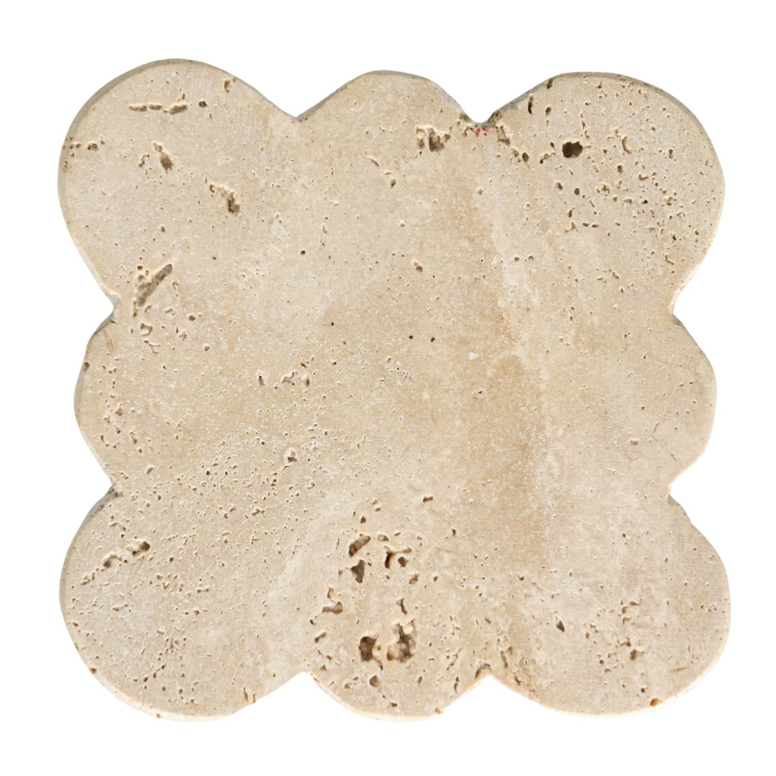 Hello Honey Tuscan Elegance Travertine Coaster Set, 4ct.