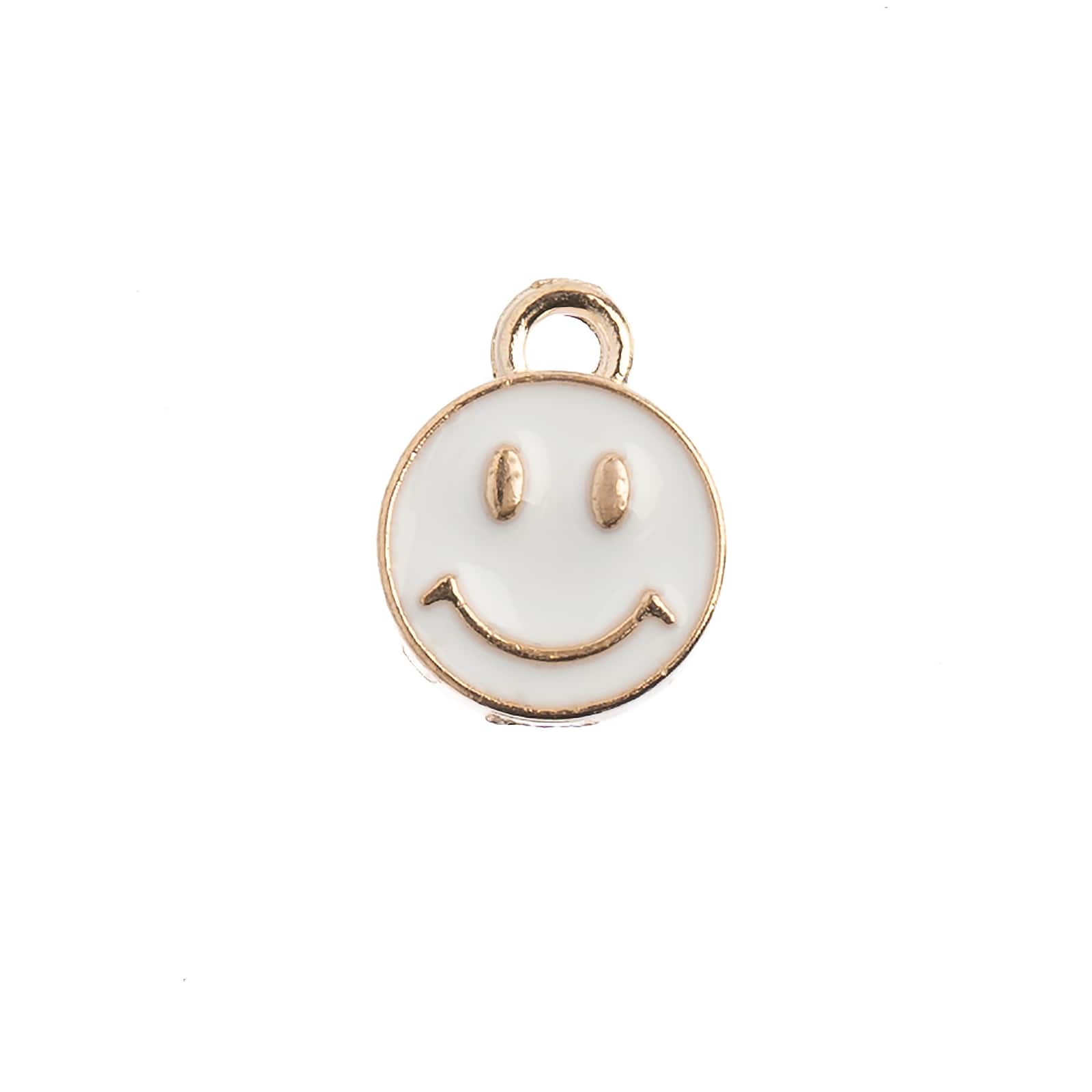 John Bead Sweet & Petite Happy Face Charms, 10ct.