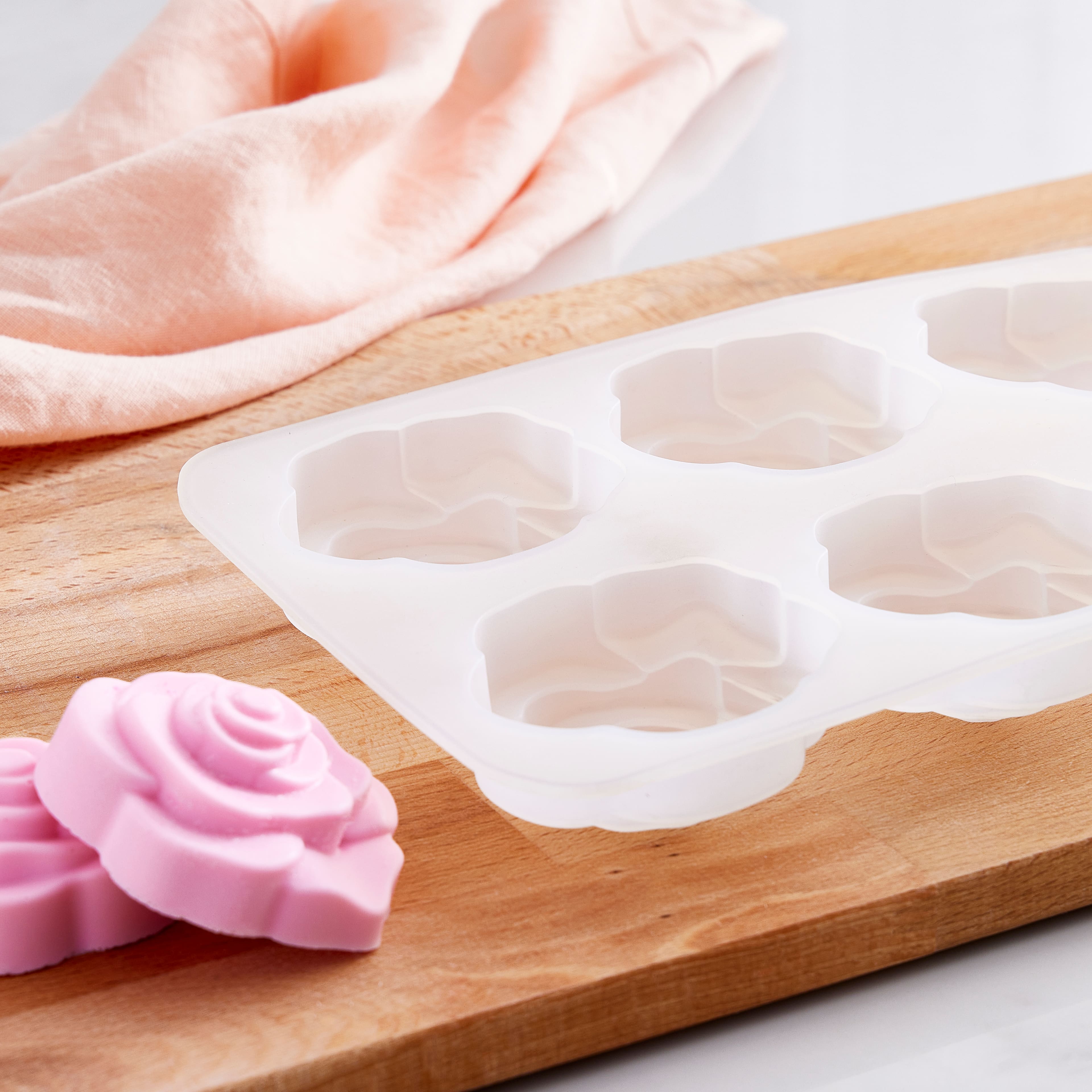 12 Pack: Silicone Rose Soap Mold by Make Market®
