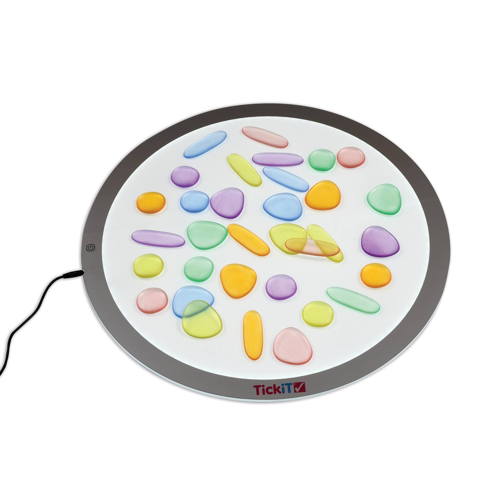 Edx Education® Clear Junior Rainbow Pebbles